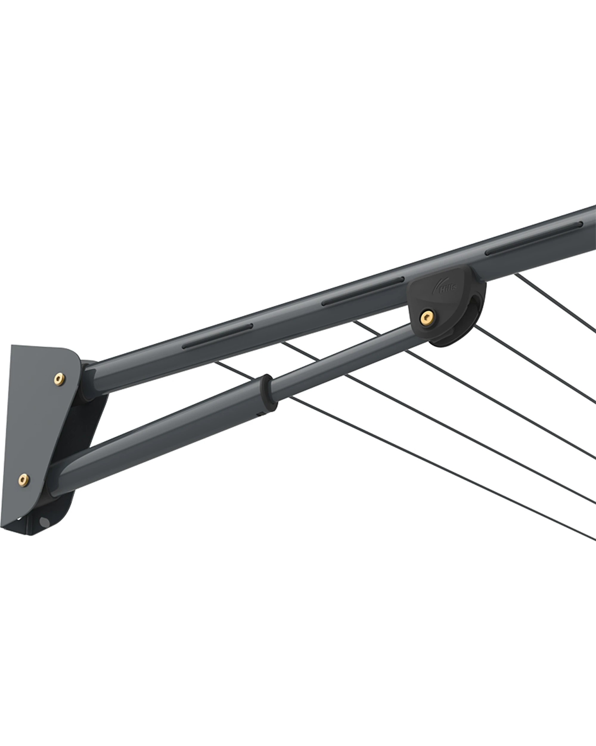 3 Hills Compact Folding Frame Clothesline Monument 19m Drying Space 8 Lines 26kg - Charcoal, 3 of 4