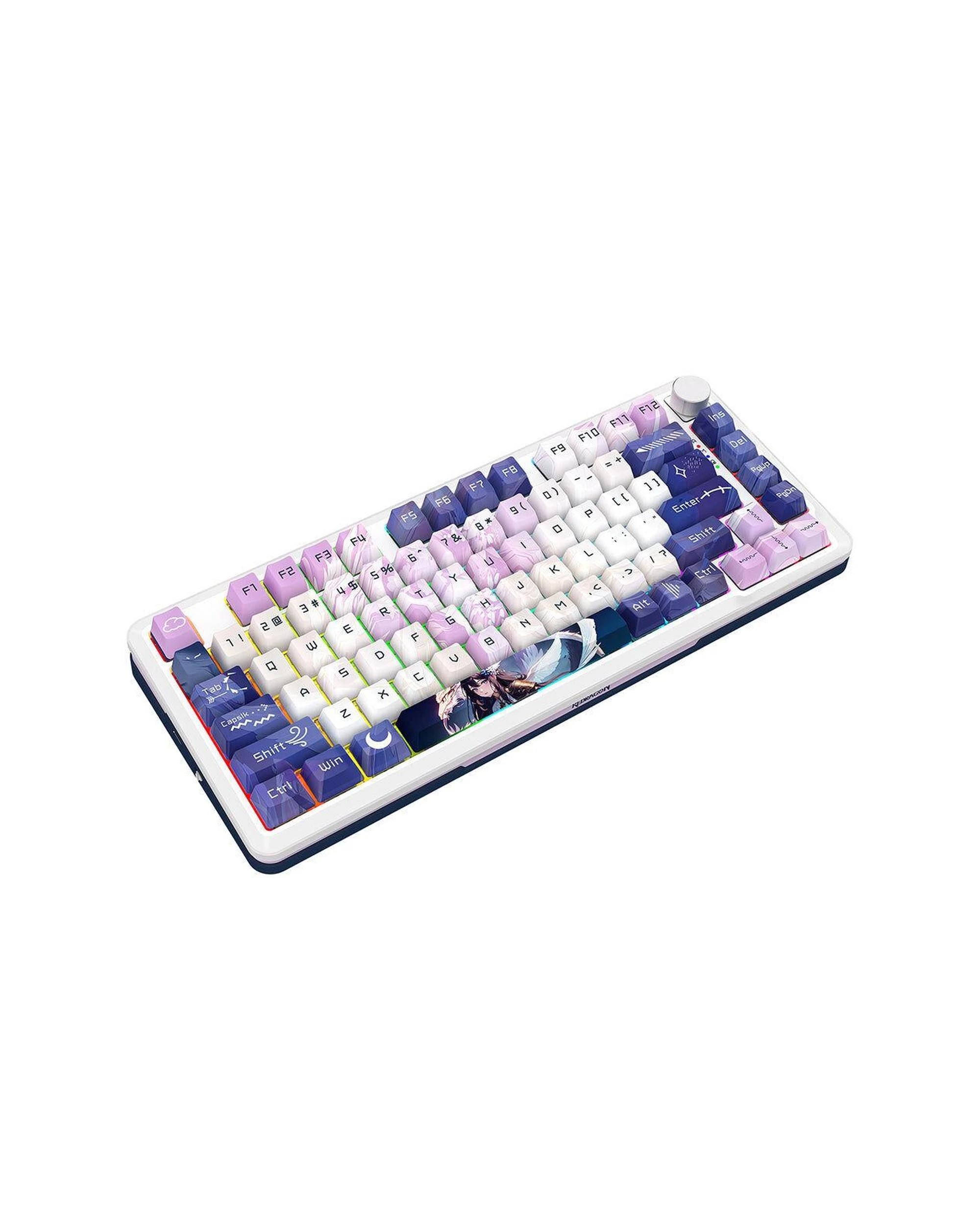 3 Redragon K681AGC RGB Pro Cyrus Deep Purple 75% Wireless Mechanical Keyboard, 3 of 9