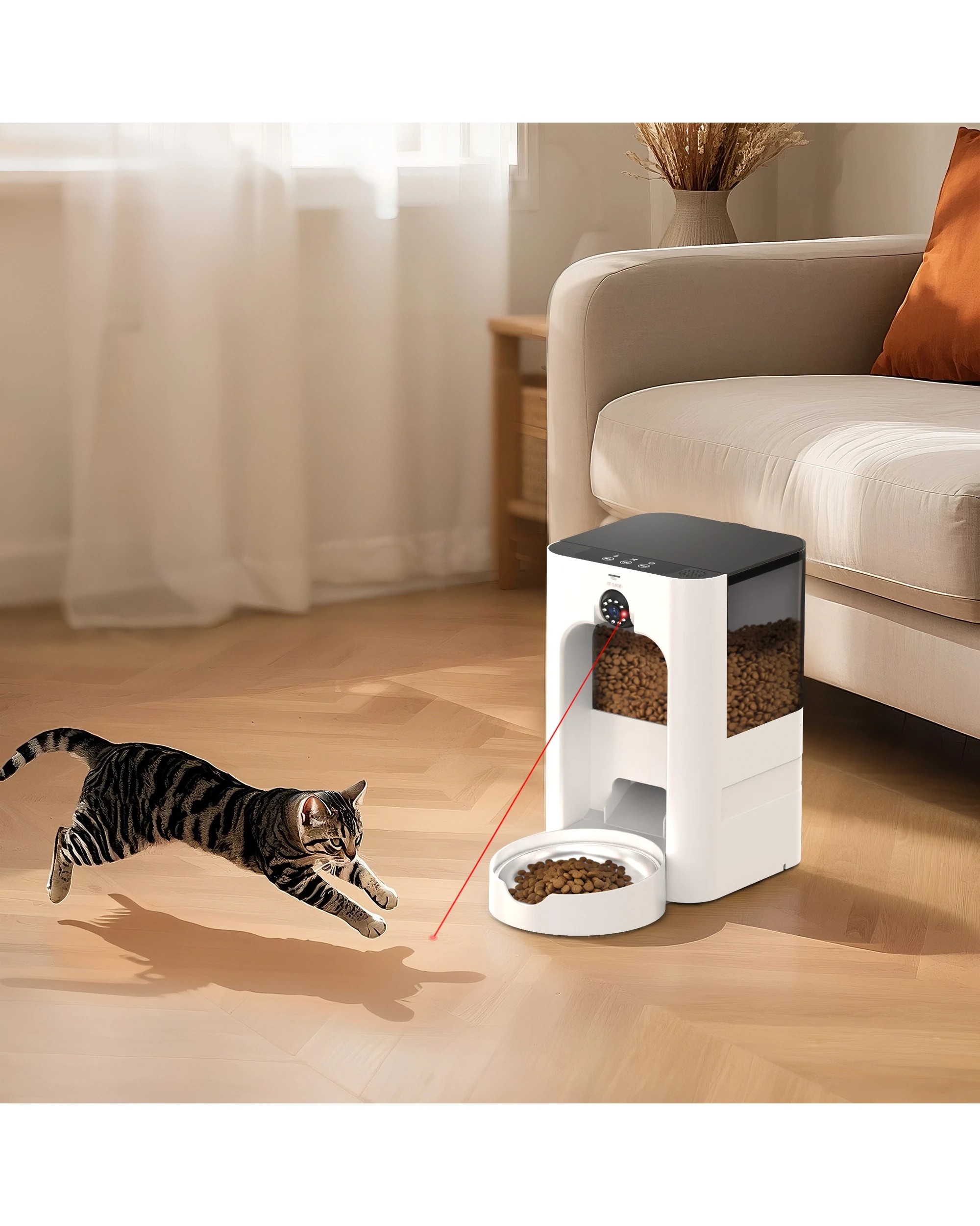 2 Advwin Automatic Smart Cat Feeder With Camera 5l, 2 of 8