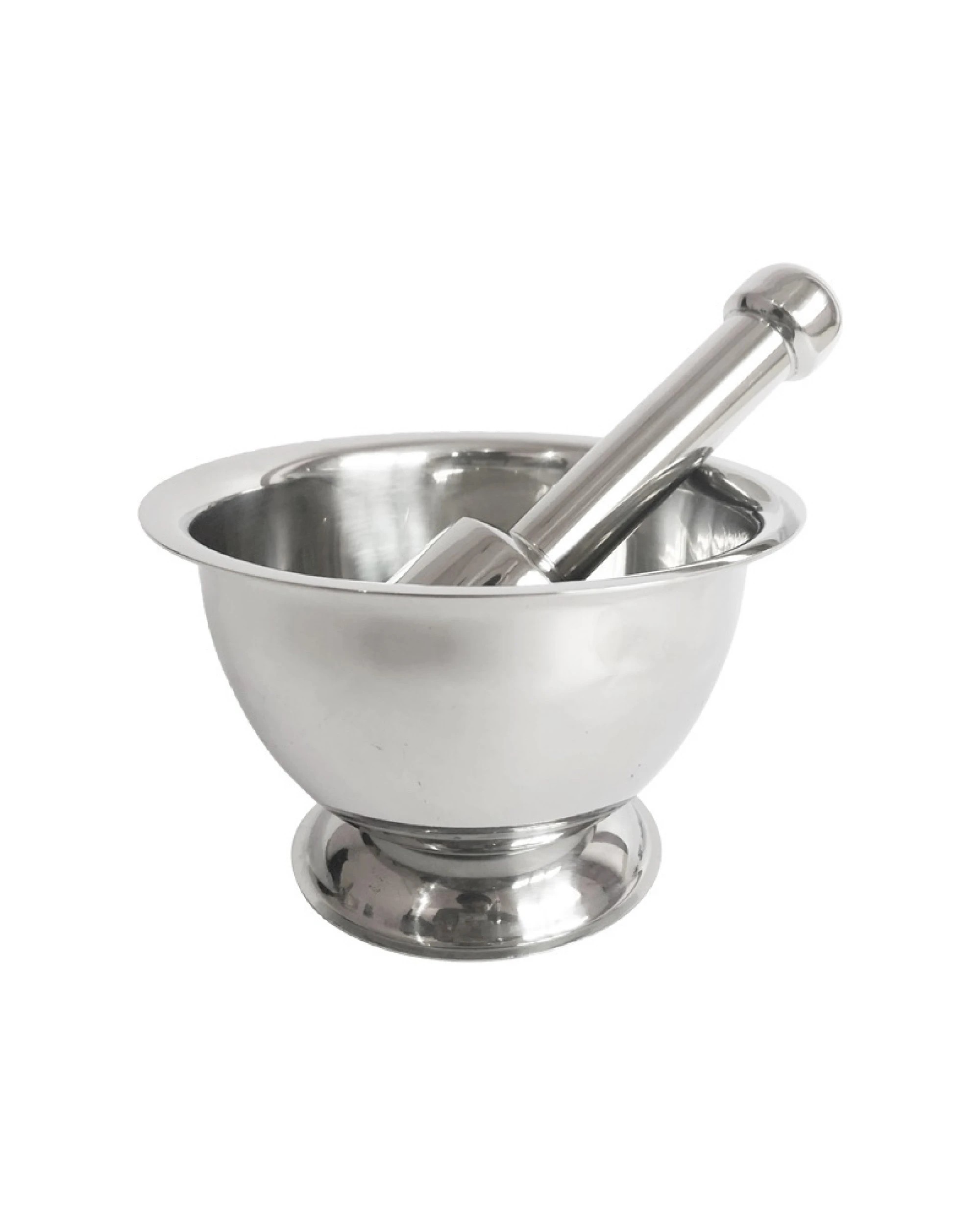 1 BR Home Stainless Steel Mortar and Pestle Set for Grinding Spices and Herbs, 1 of 2