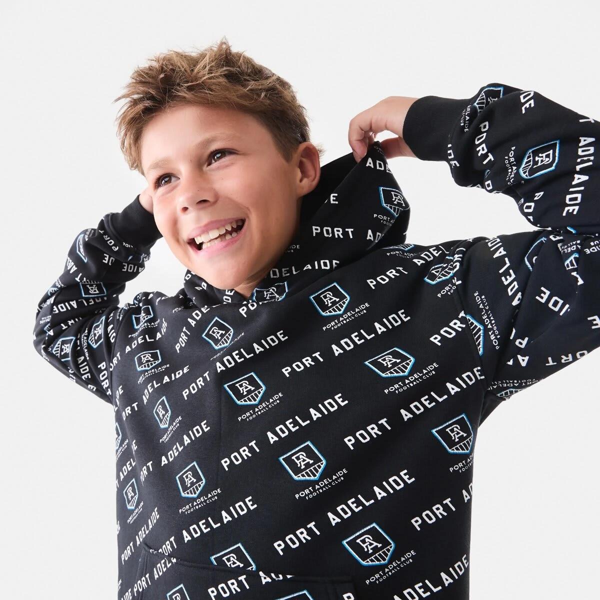 5 Official AFL Kids All Over Print Hoodie Port Adel, 5 of 9
