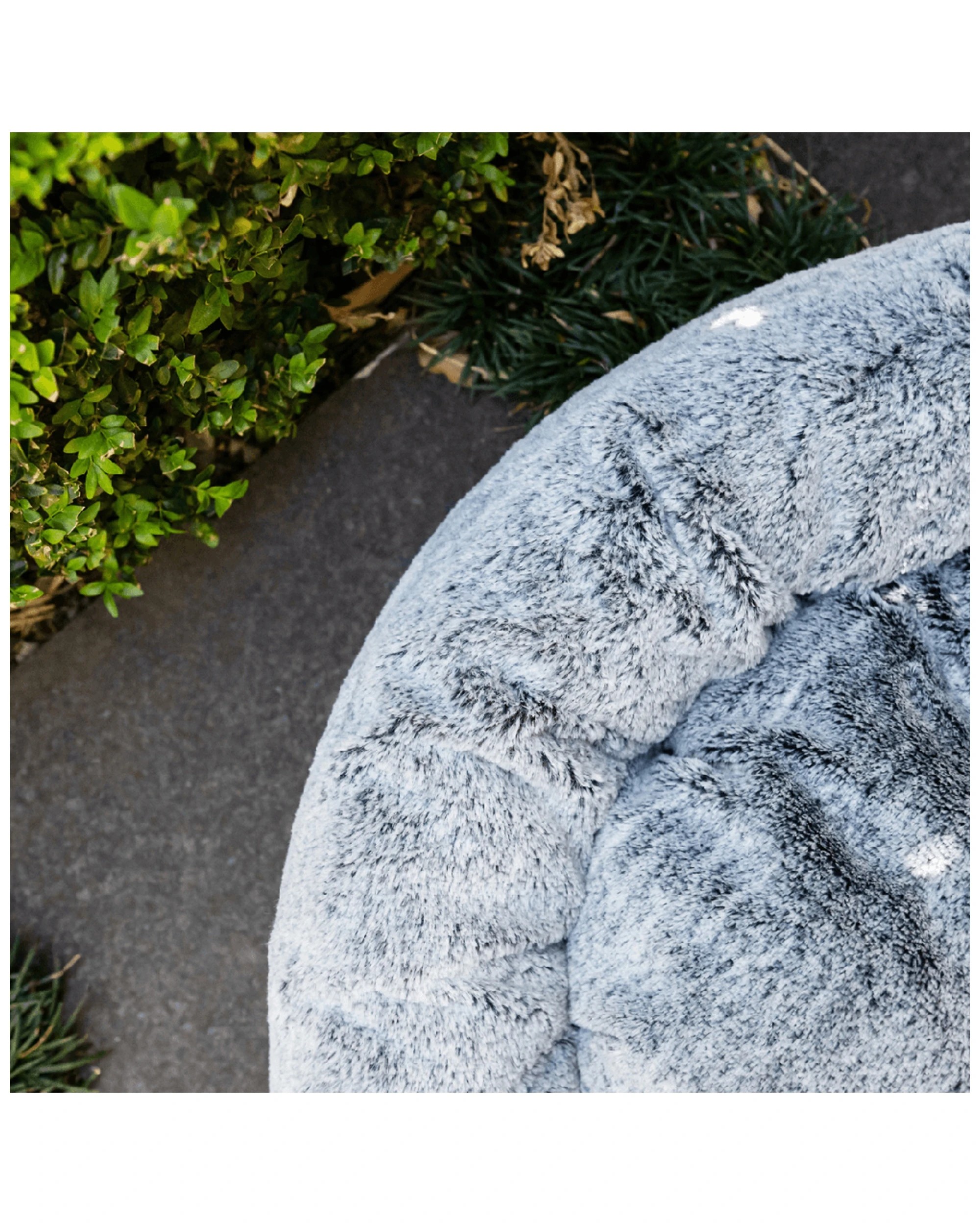 4 Superior Pet Goods Harley Dog Bed Large Vegan Dog Bed Reversible Non-Slip - Grey, 4 of 4