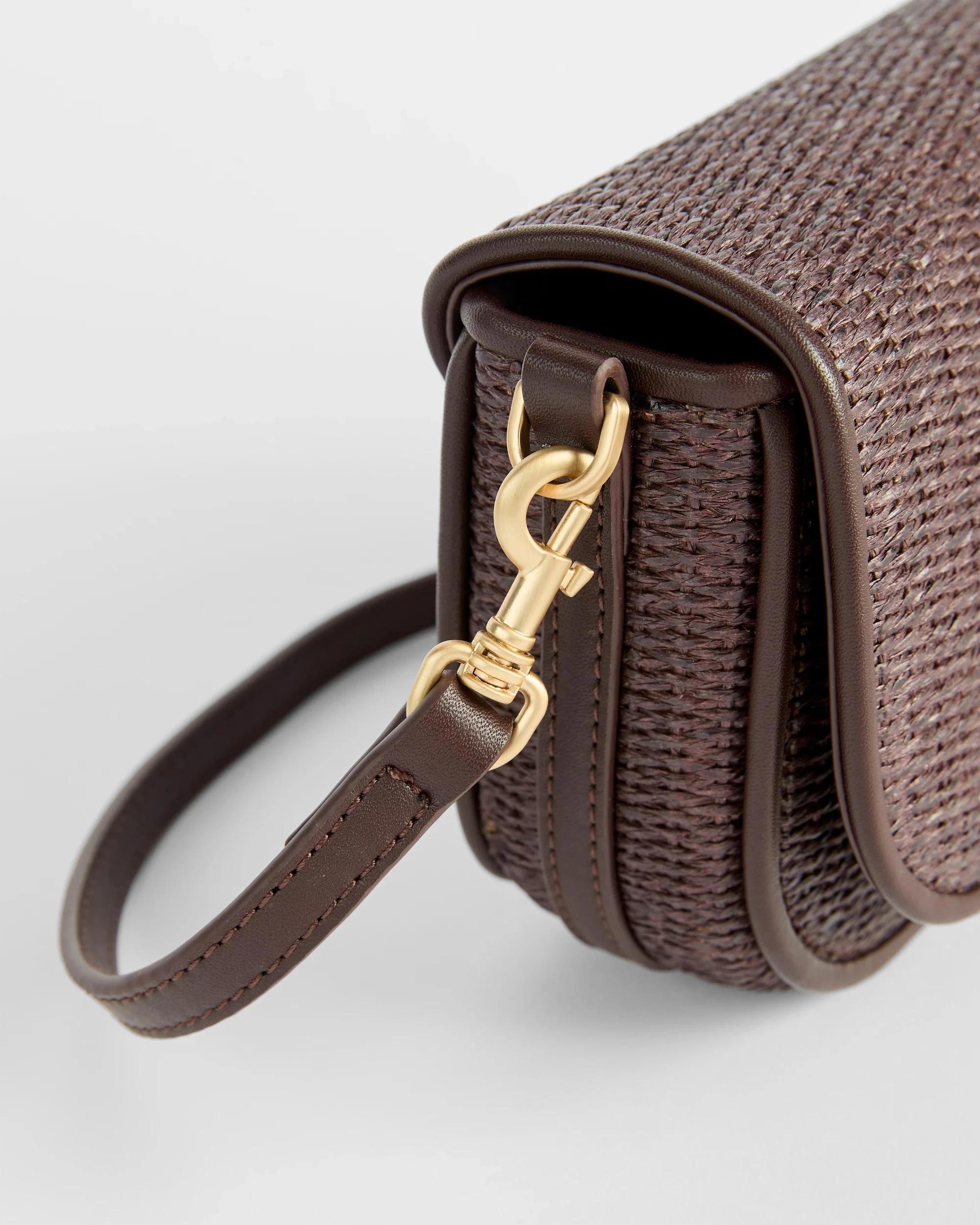 2 Target Structured Weave Crossbody Bag CHOCOLATE, 2 of 2