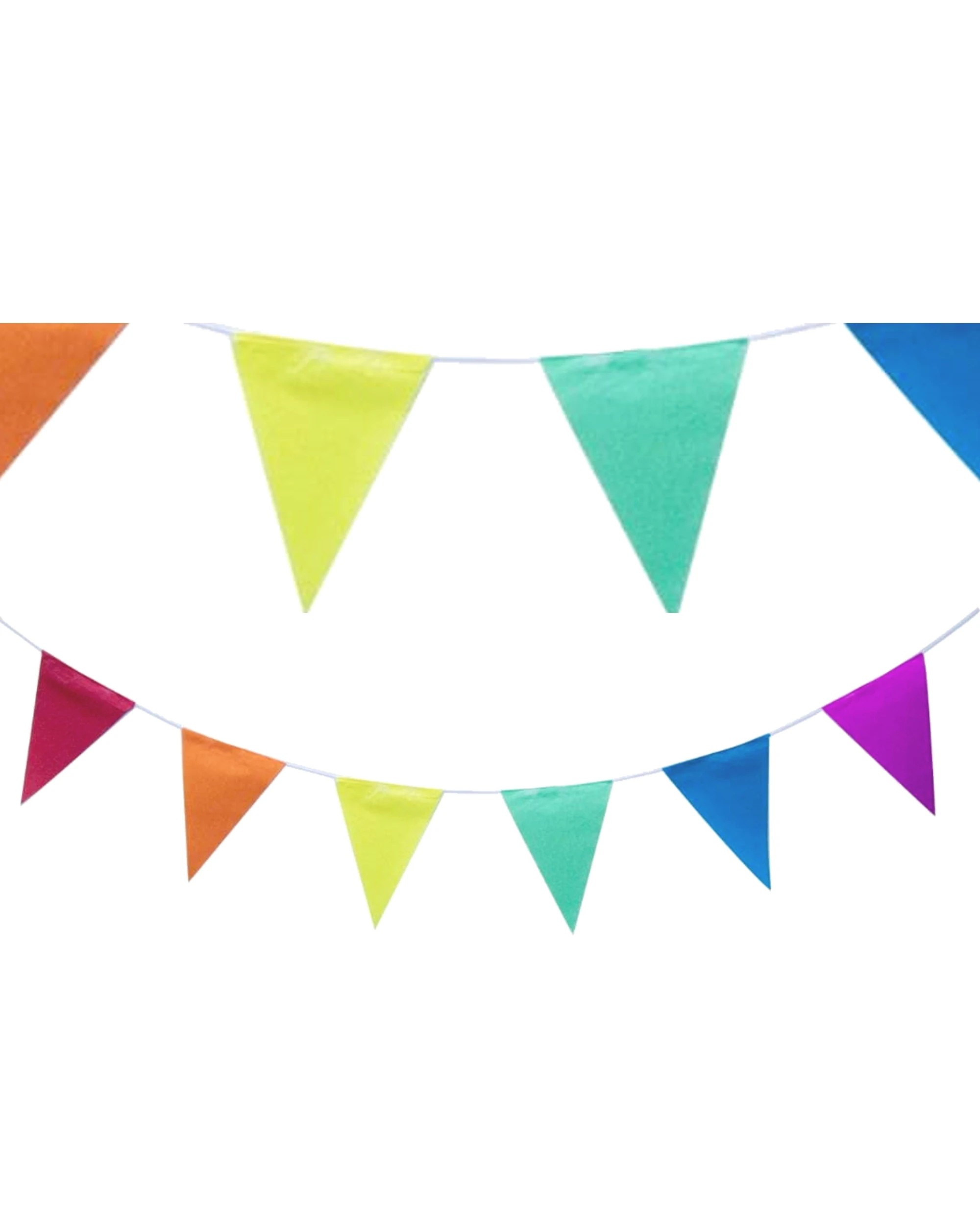 1 Partyrama Rainbow Tissue Paper Flag Banner 10m, 1 of 1