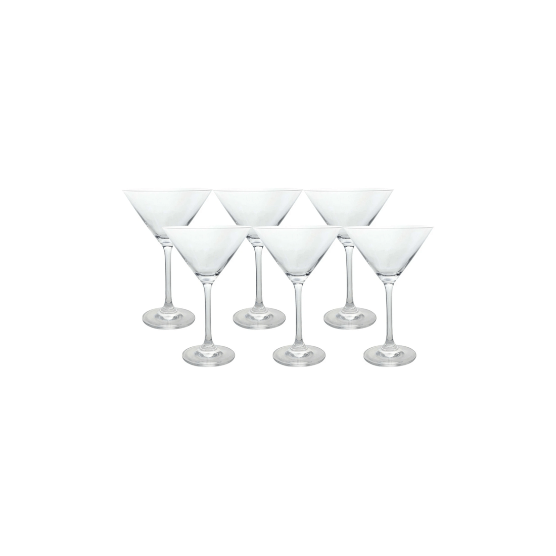 1 6pc Classic 18cm/274ml Stemmed Martini Glass Cocktail Drink Glassware Set Clear
 - Clear, 1 of 3