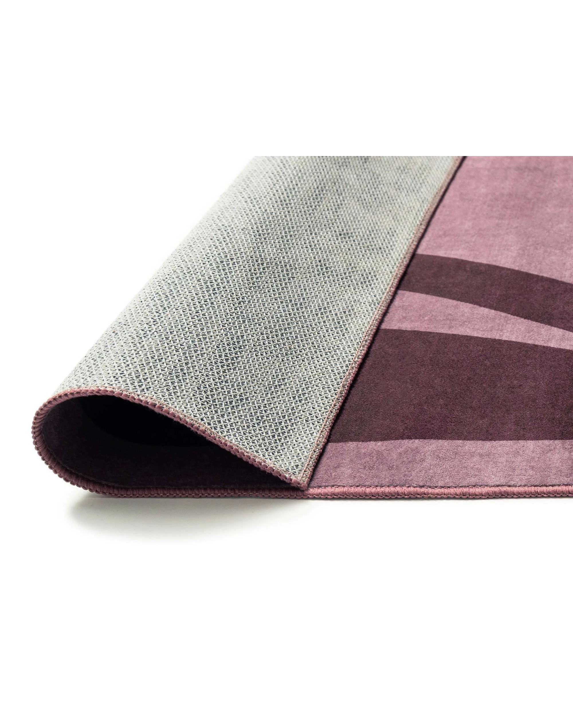 5 Loopsie Pasto Tonal Botanical Border Washable Rug-220cm x 150cm - Purple, 5 of 8