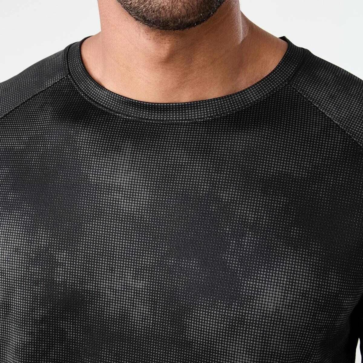 5 Active Mens Printed T-shirt GEO HAZE BLACK, 5 of 6