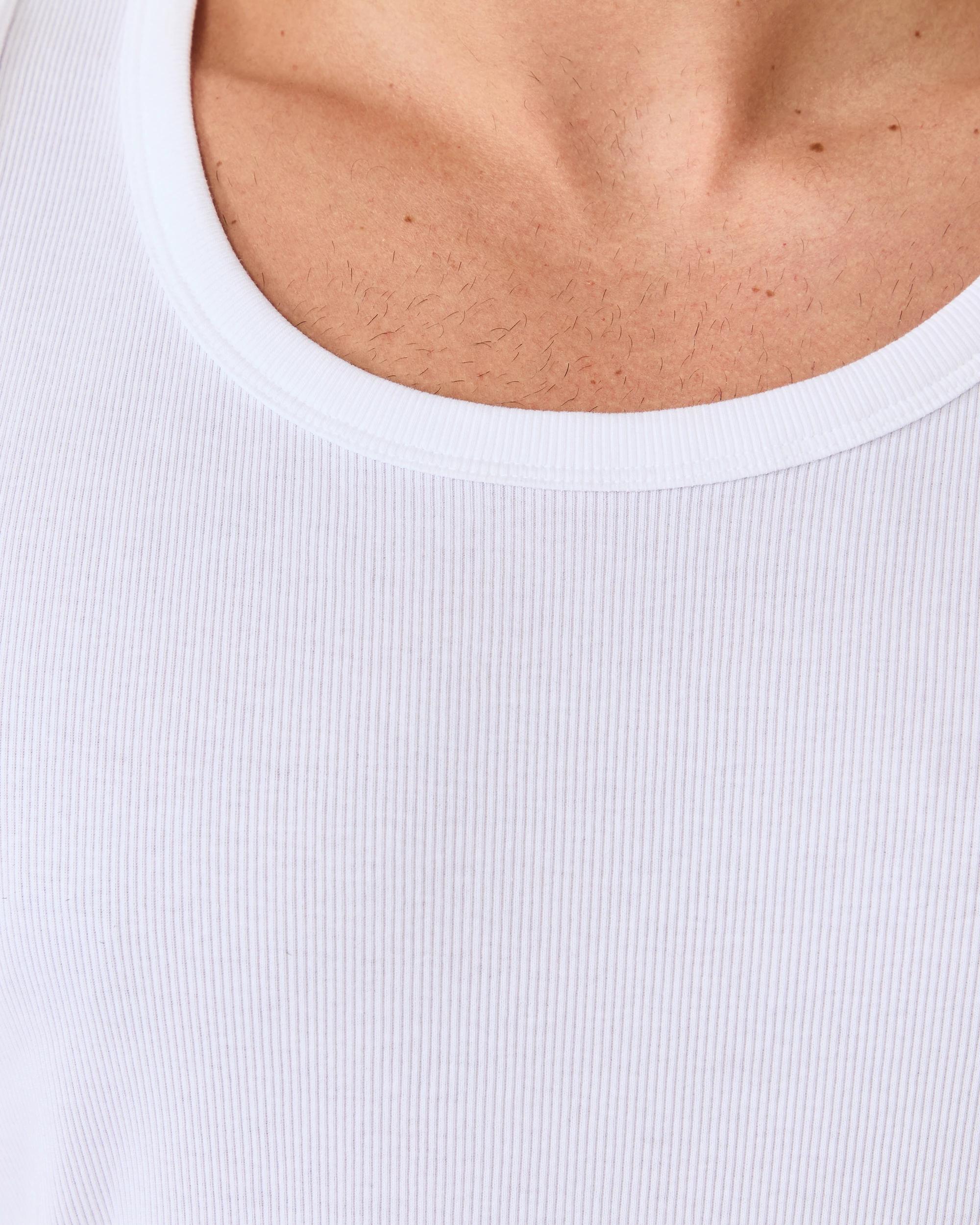 7 Rib Tank WHITE, 7 of 10