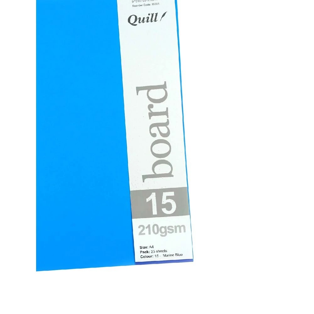 4 Quill A4 210gsm Board Marine Blue 25 Pack, 4 of 4