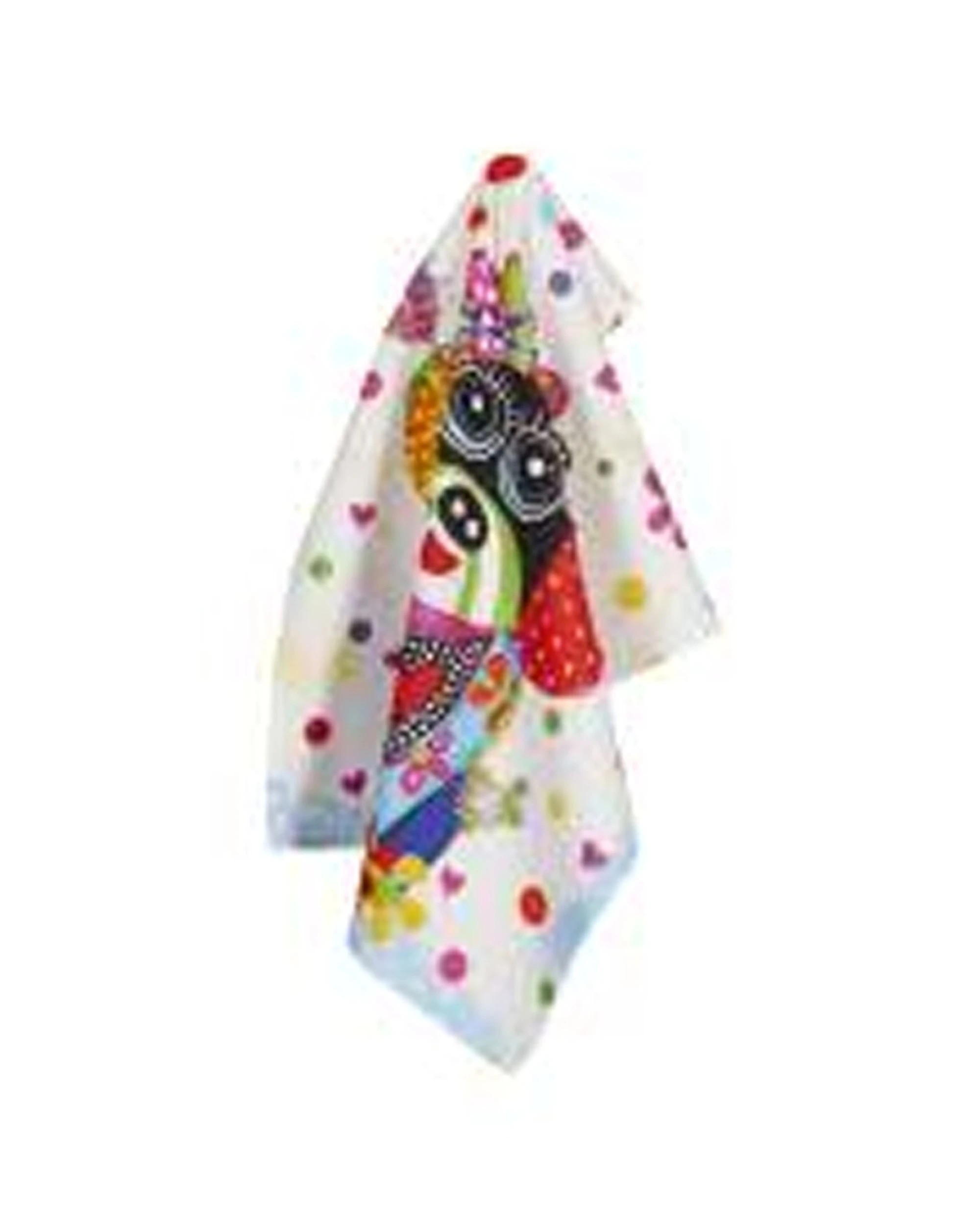 4 Maxwell & Williams 4x Donna Sharam Kaleidoscope Tea Towel Set Bestie 50x70cm - Multi, 4 of 4