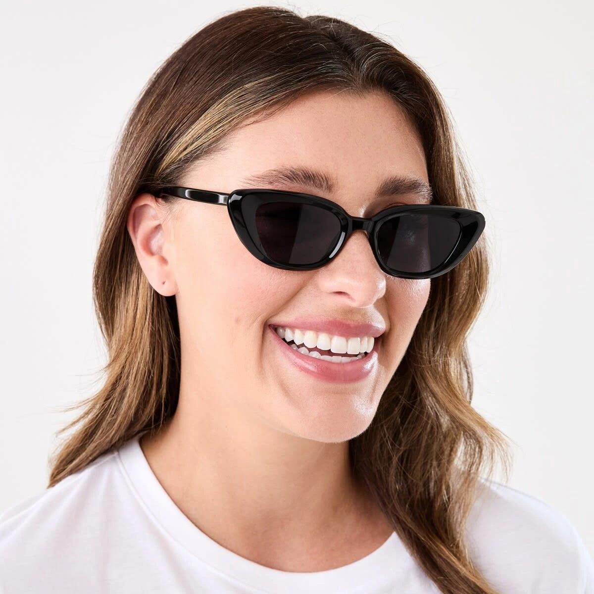 5 Womens Cat Eye Sunglasses ACCESSORIES BLACK, 5 of 6