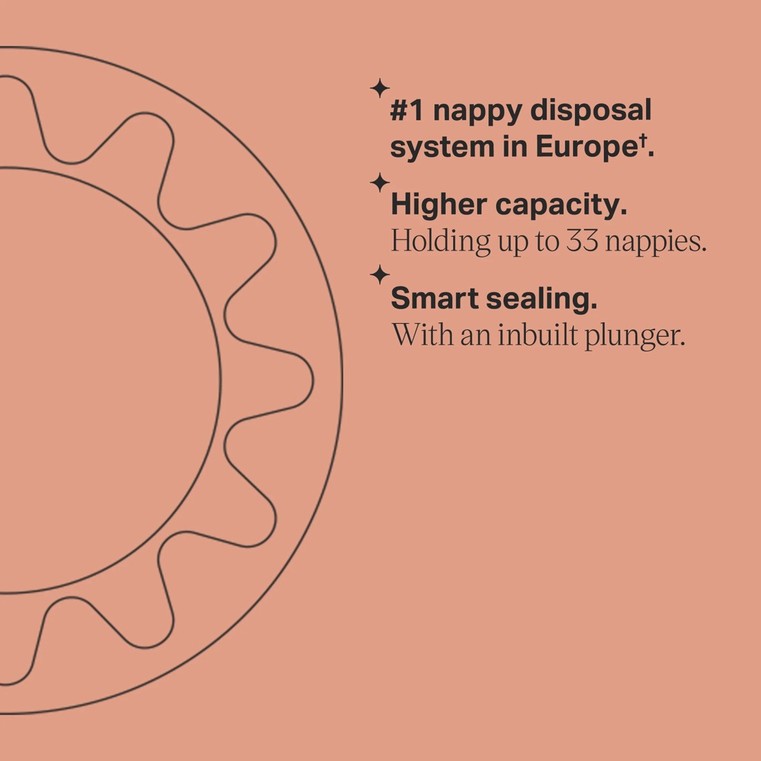 7 Tommee Tippee Twist & Click Advanced Nappy Disposal System - White, 7 of 10