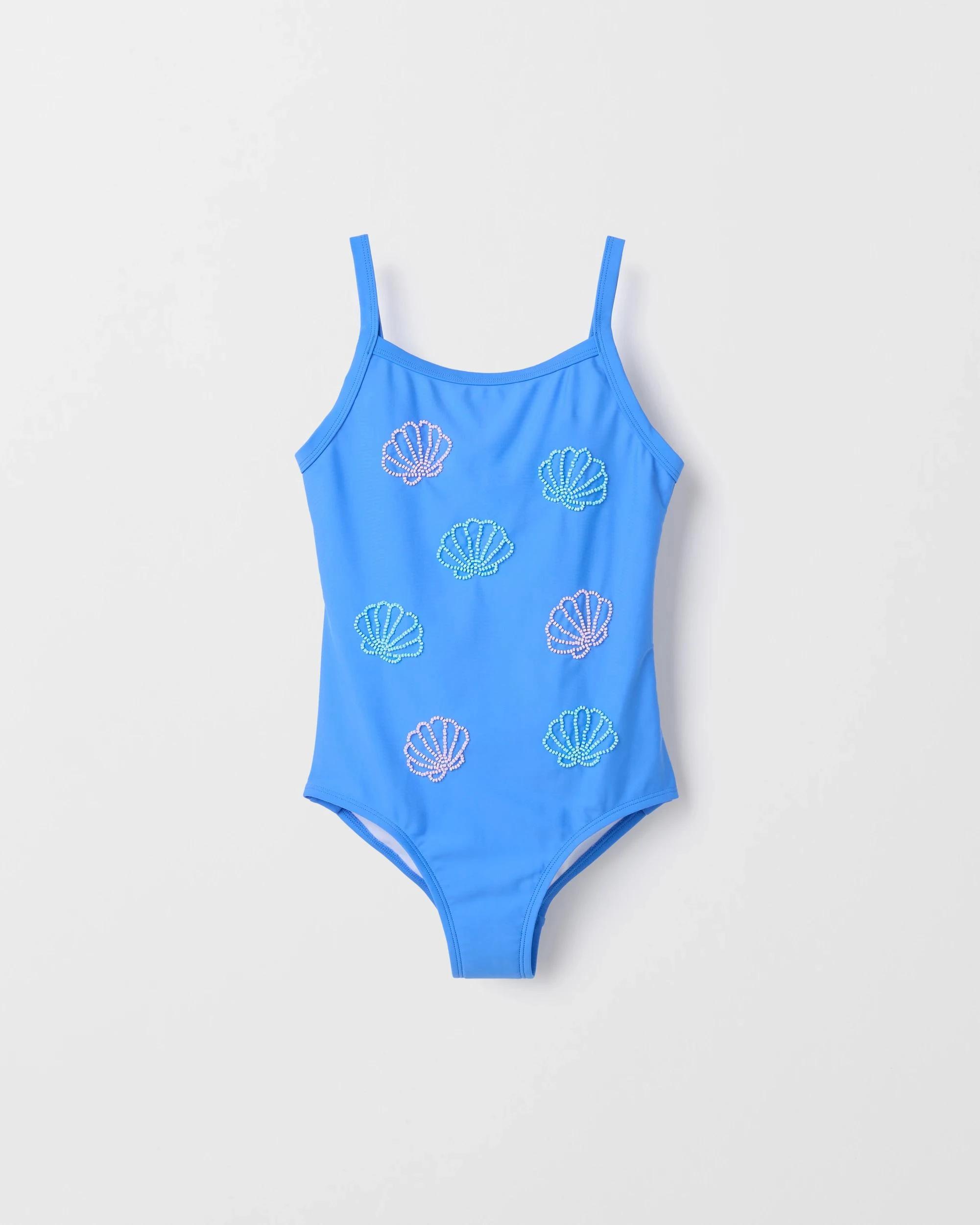 1 Target Beaded One Piece Swimsuit BLUE, 1 of 2