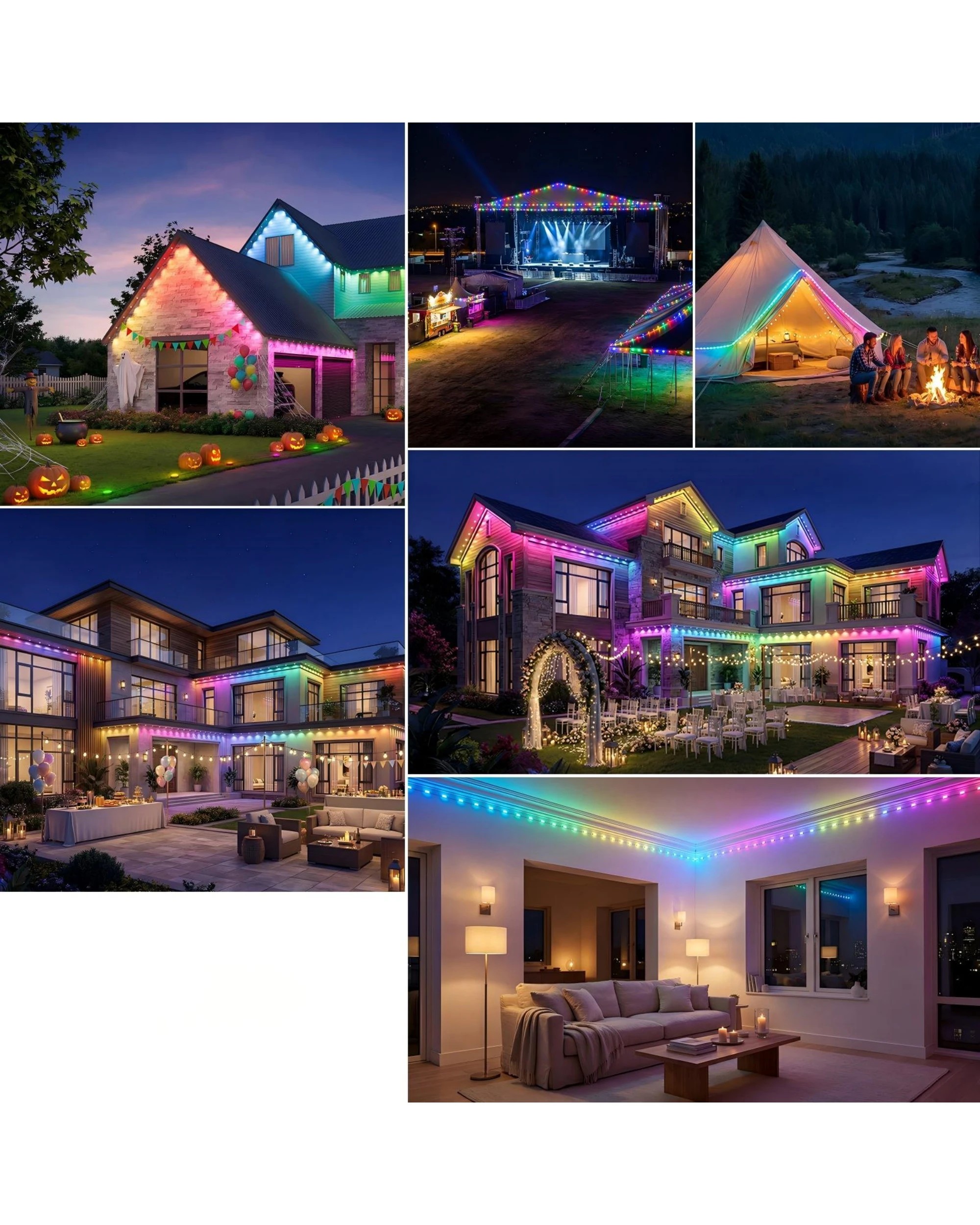 8 Advwin Outdoor String Lights 30m 60 LED IP67 Waterproof - White, 8 of 8