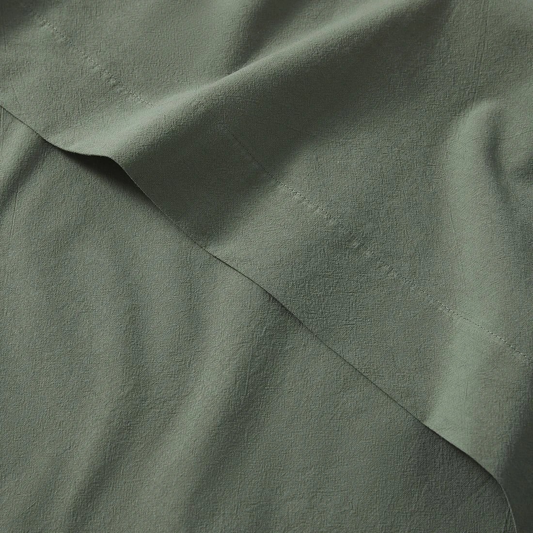 2 Arlo Stonewash Sheet Set - King Bed - Green, 2 of 3