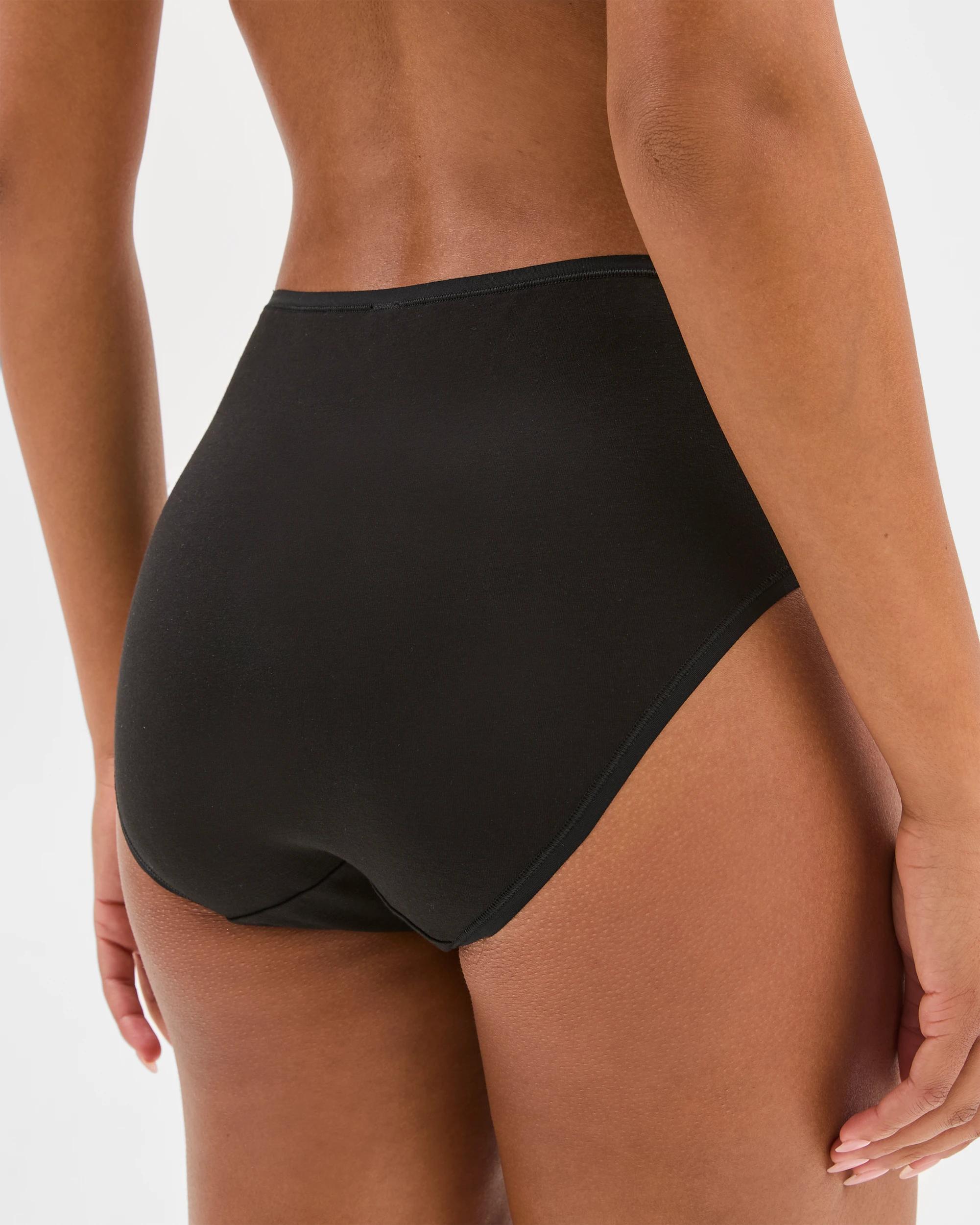 4 Target Woman Australian Cotton Blend Women's Full Briefs 5-pack, Size 10, Multi BLACK / WHITE, 4 of 4