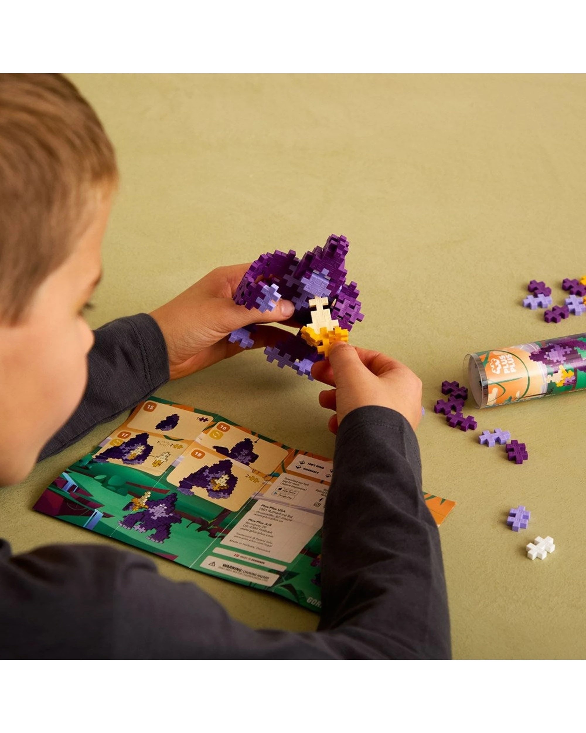 3 Plus-Plus 100pc Gorilla Tube Building Blocks STEM Educational Kids Toy, 3 of 3