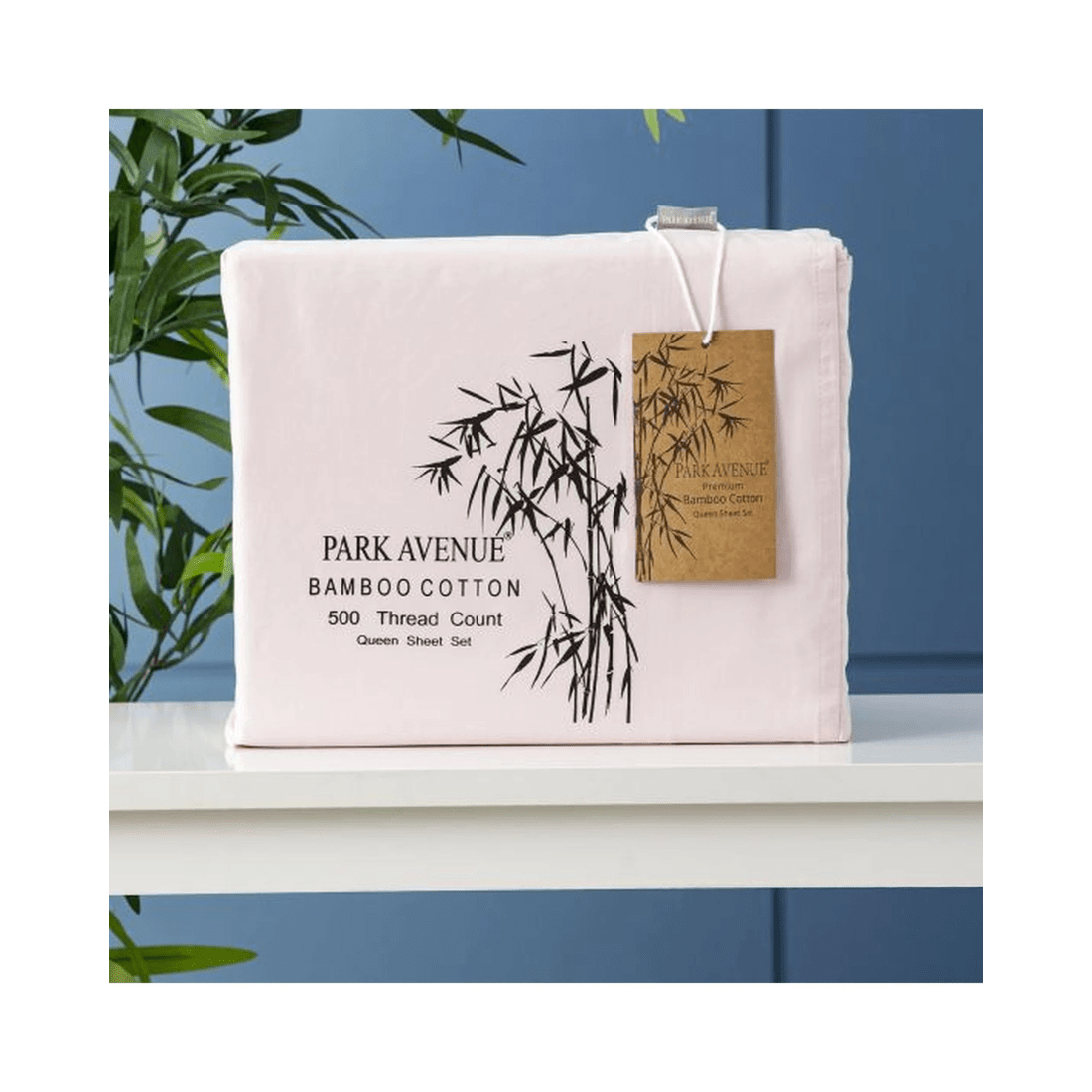 1 Park Avenue 500 Thread Count Bamboo Cotton Sheet Set - King, Peach (50% Bamboo / 50% Cotton) - Pink, 1 of 3