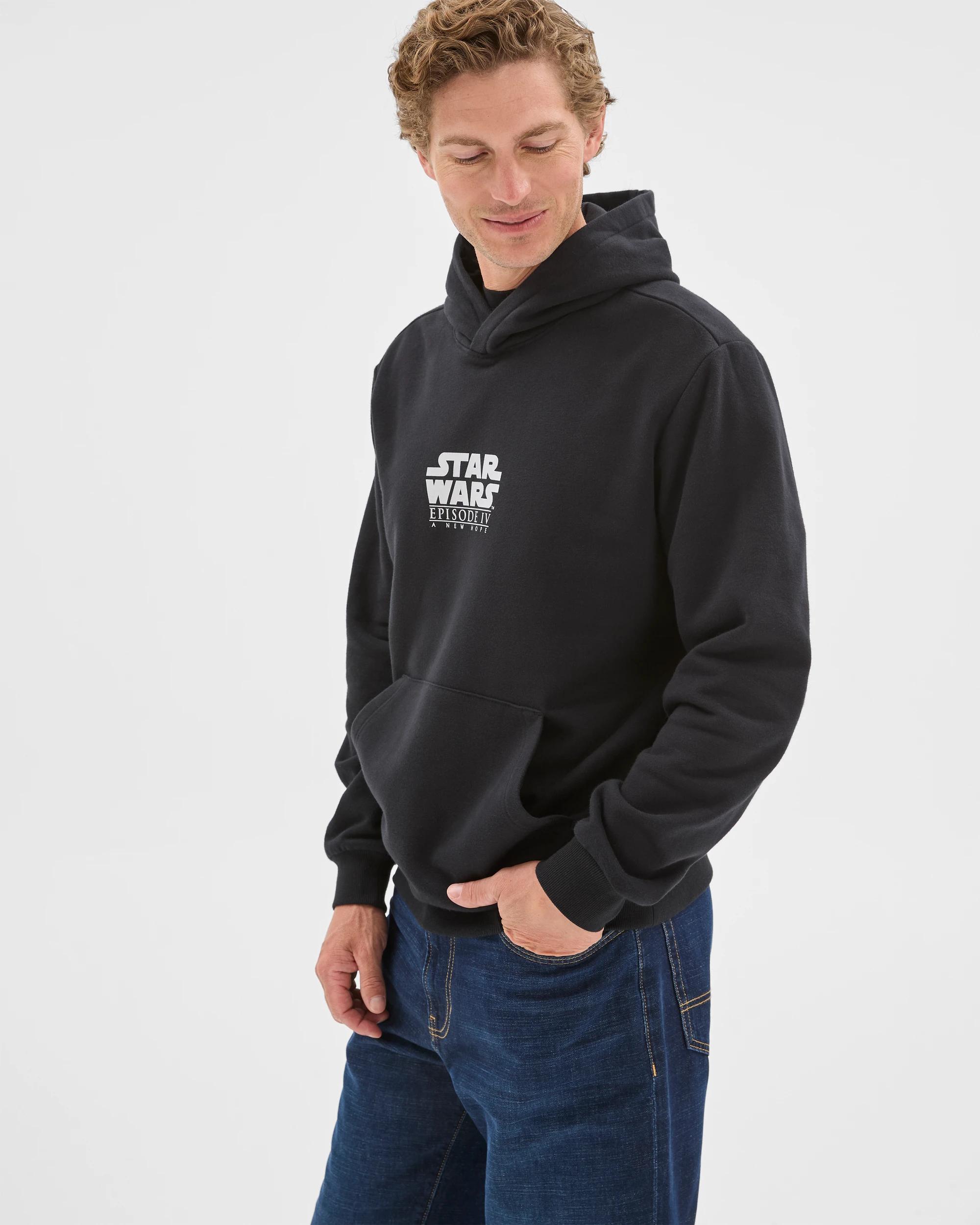 4 Star Wars Australian Cotton Blend Heavyweight Graphic Hoodie BLACK, 4 of 7