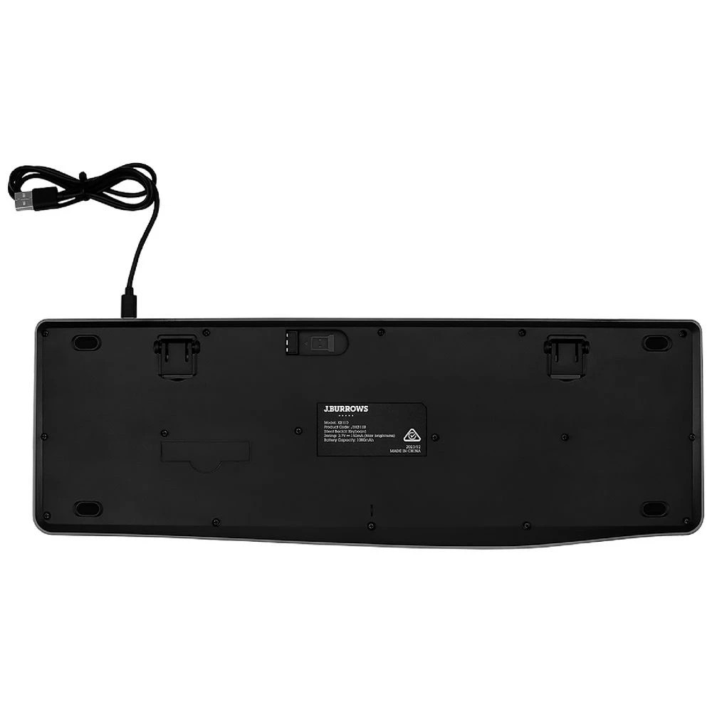 3 J.Burrows KB110 Silent Backlit Keyboard, 3 of 4