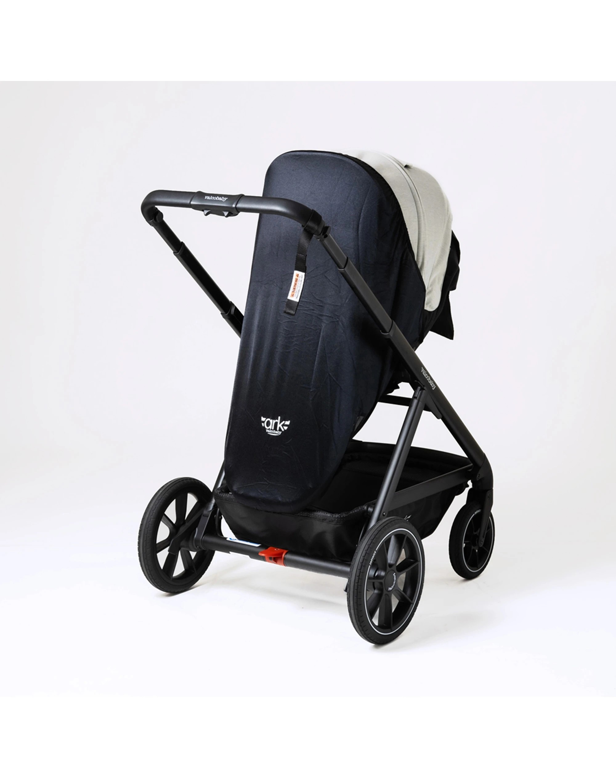 2 ValcoBaby Ark Pram Stroller Mesh Insect Net UV Reflective Sun Shade Cover - Black, 2 of 4