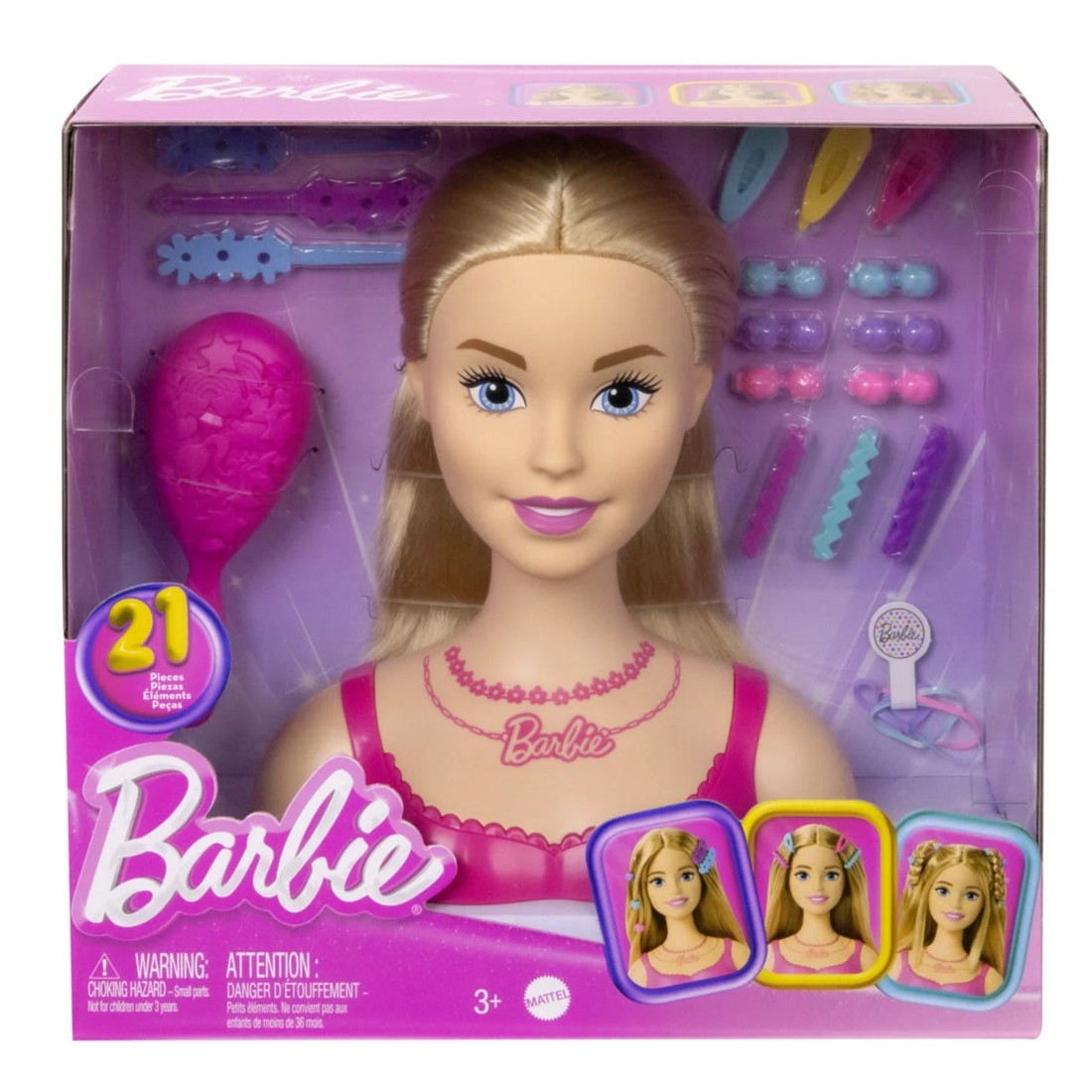 1 21 Piece Barbie Styling Head Doll, 1 of 4