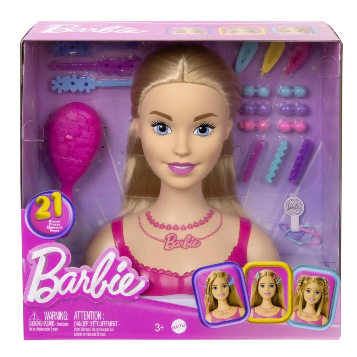 1 21 Piece Barbie Styling Head Doll, 1 of 4