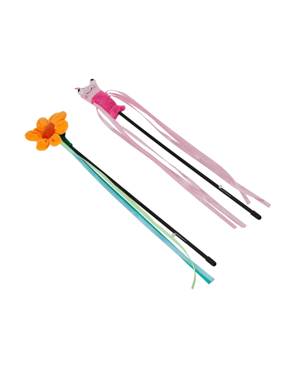 Cat Toy Bending Teaser Wand - Assorted