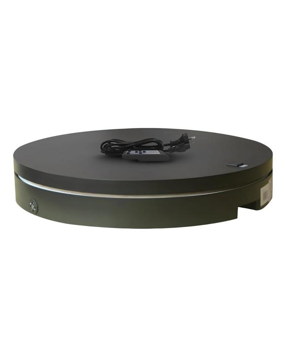 Christabelle 80cm 200kg Commercial Electric Shop Display Rotating Turntable Platform with Power Outlet - Black