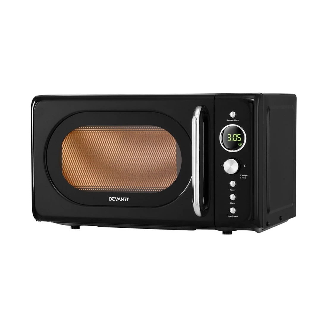 1 Devanti 20L Microwave Oven 700W - Black, 1 of 4