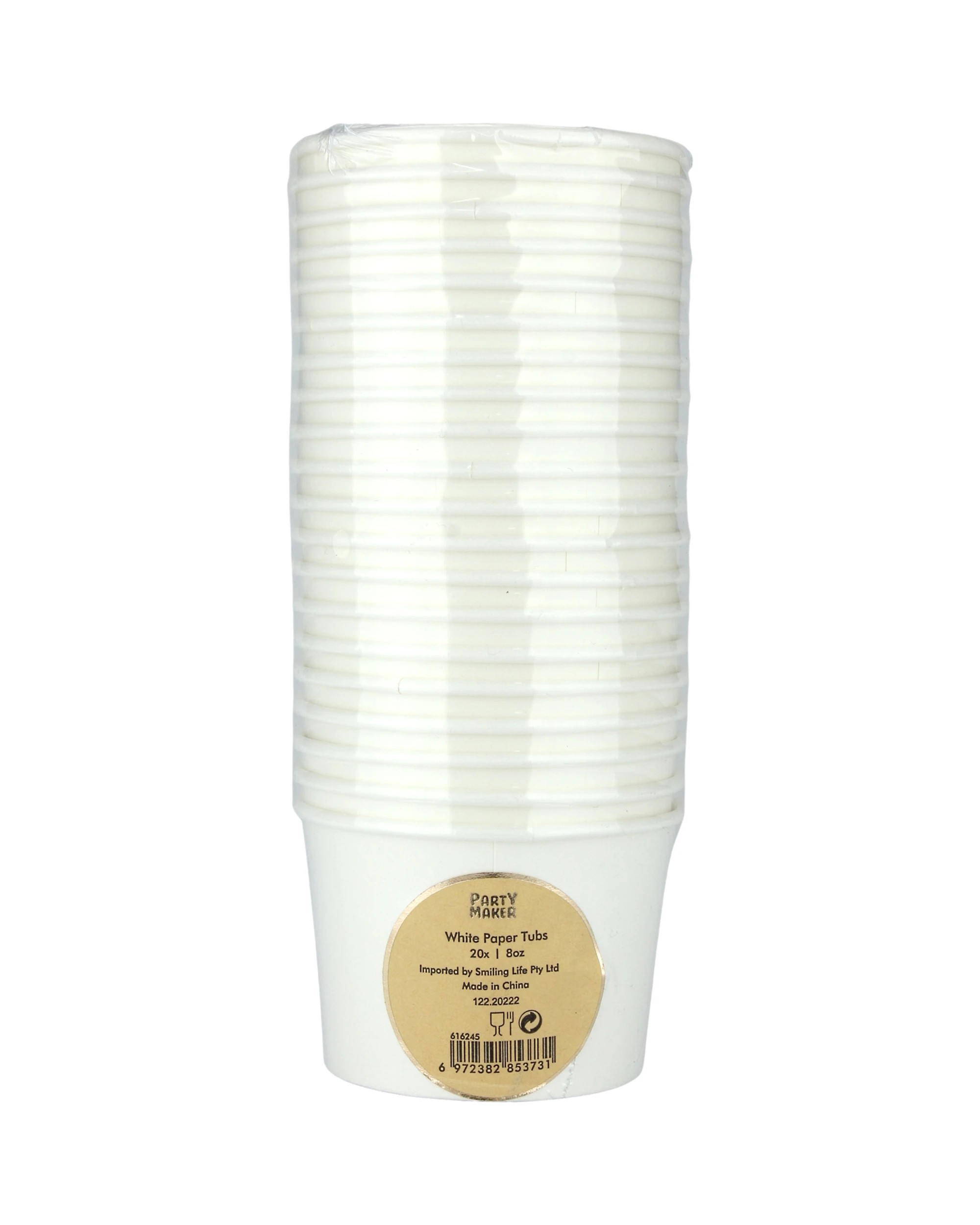 2 Partyrama White Paper Treat Cups Pack of 20 - White, 2 of 2