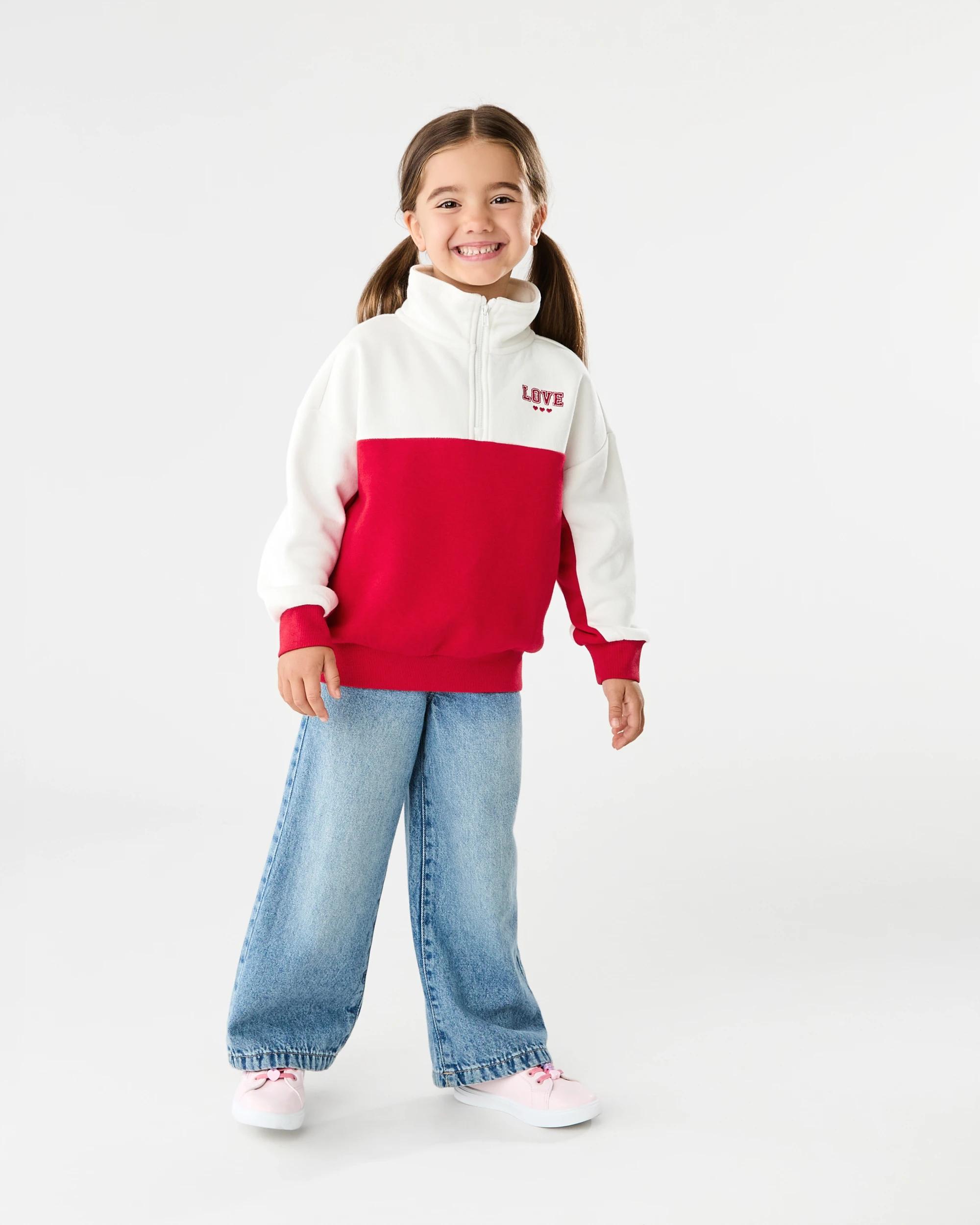 7 Quarter Zip Sweatshirt Red Heart, 7 of 8