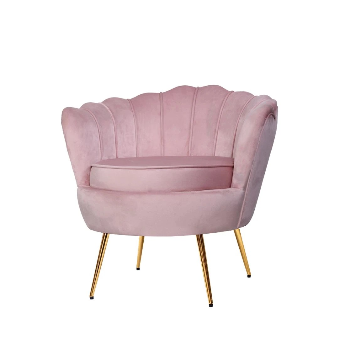 1 Artiss Armchair Velvet   Callista - Pink, 1 of 4
