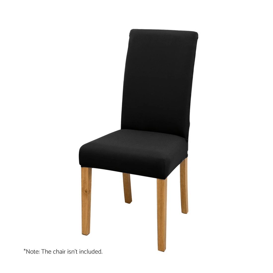 1 Artiss Dining Chair Covers 4x Slipcovers Spandex Stretch Banquet Wedding - Black, 1 of 6