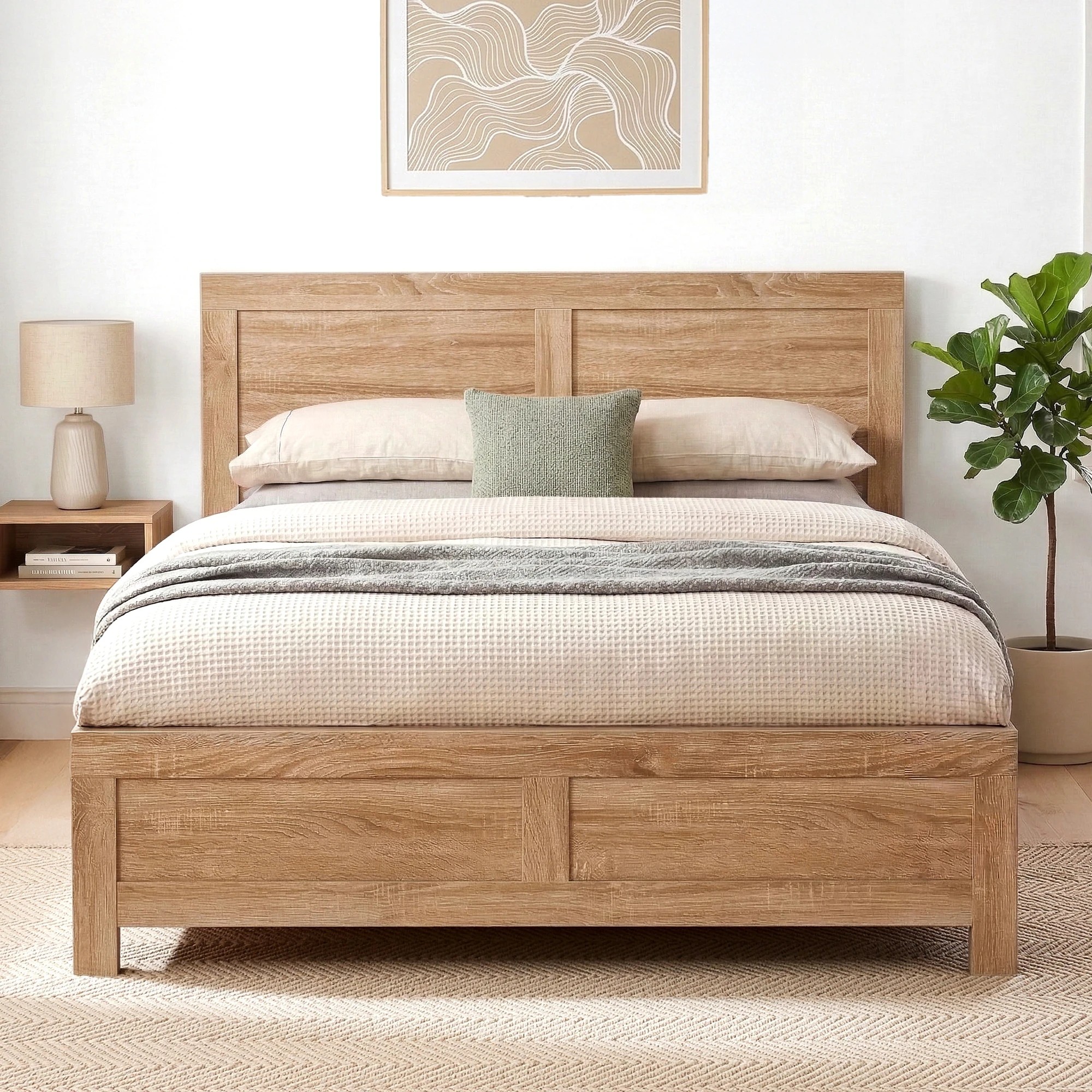 8 Artiss King Single Bed Frame Wooden Bed Base - Brown, 8 of 8