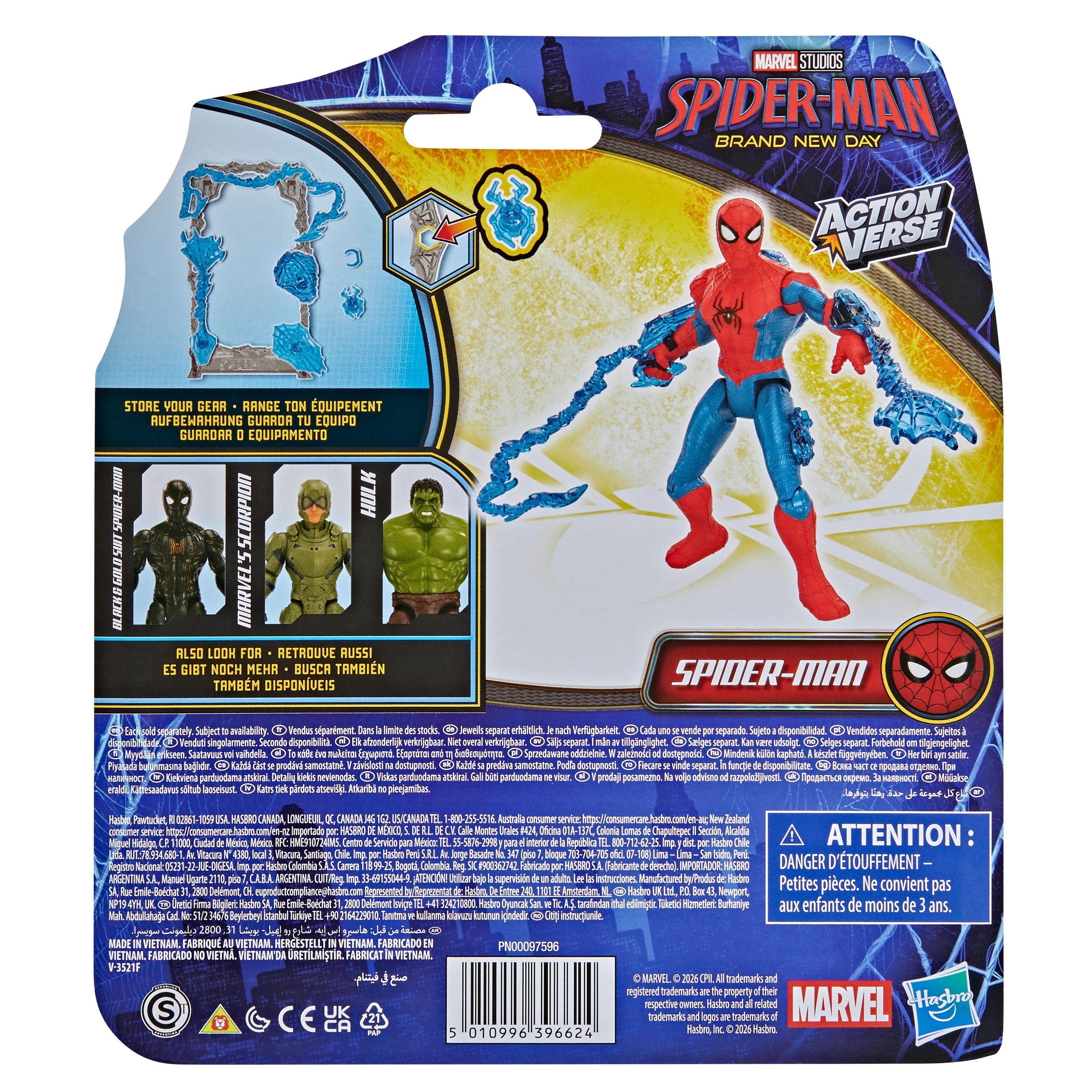 1 Spider-Man Spider - Man Action Verse Figure with Gear - Assorted - Multi, 1 of 8