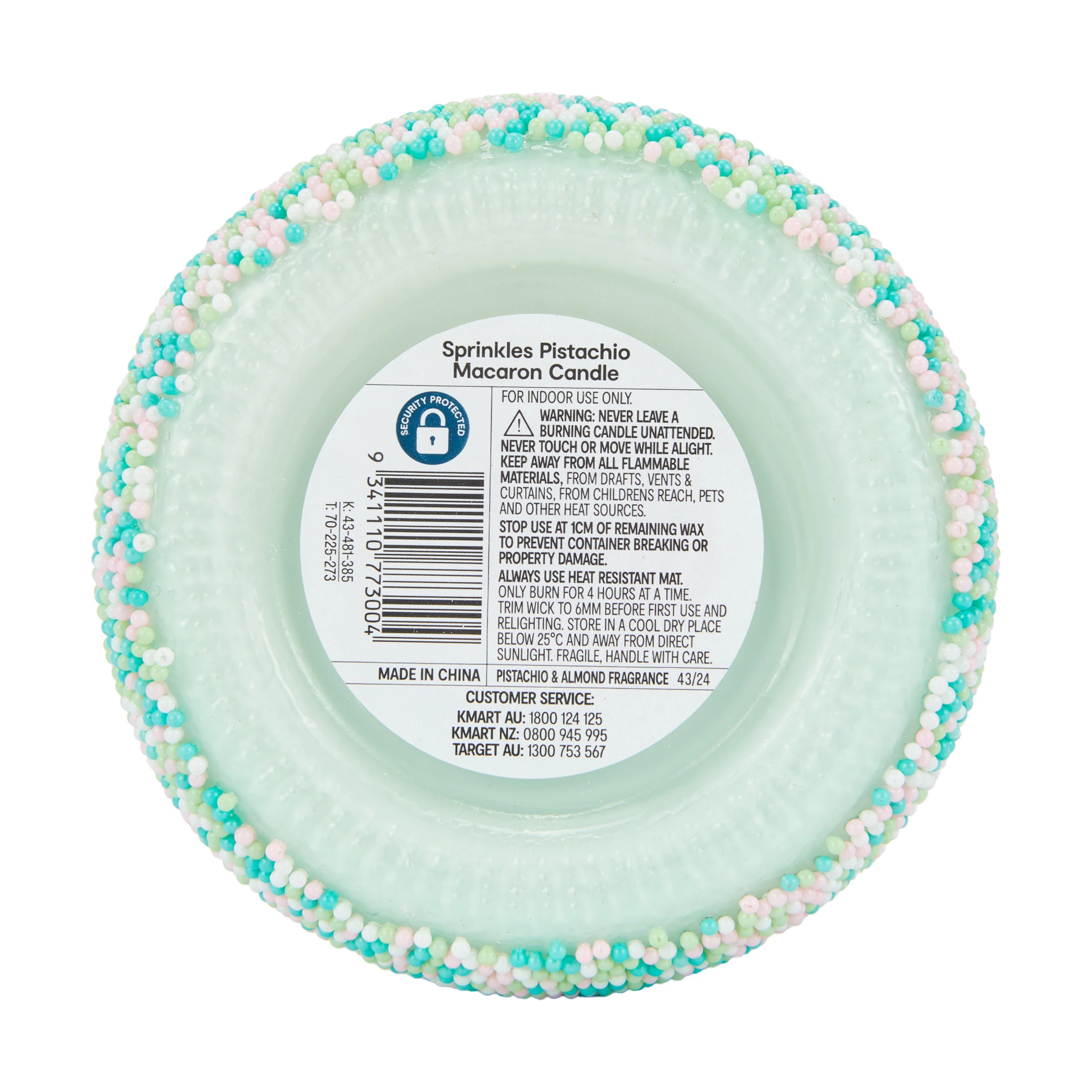 5 Sprinkles Pistachio Macaron Fragrant Candle, 5 of 5