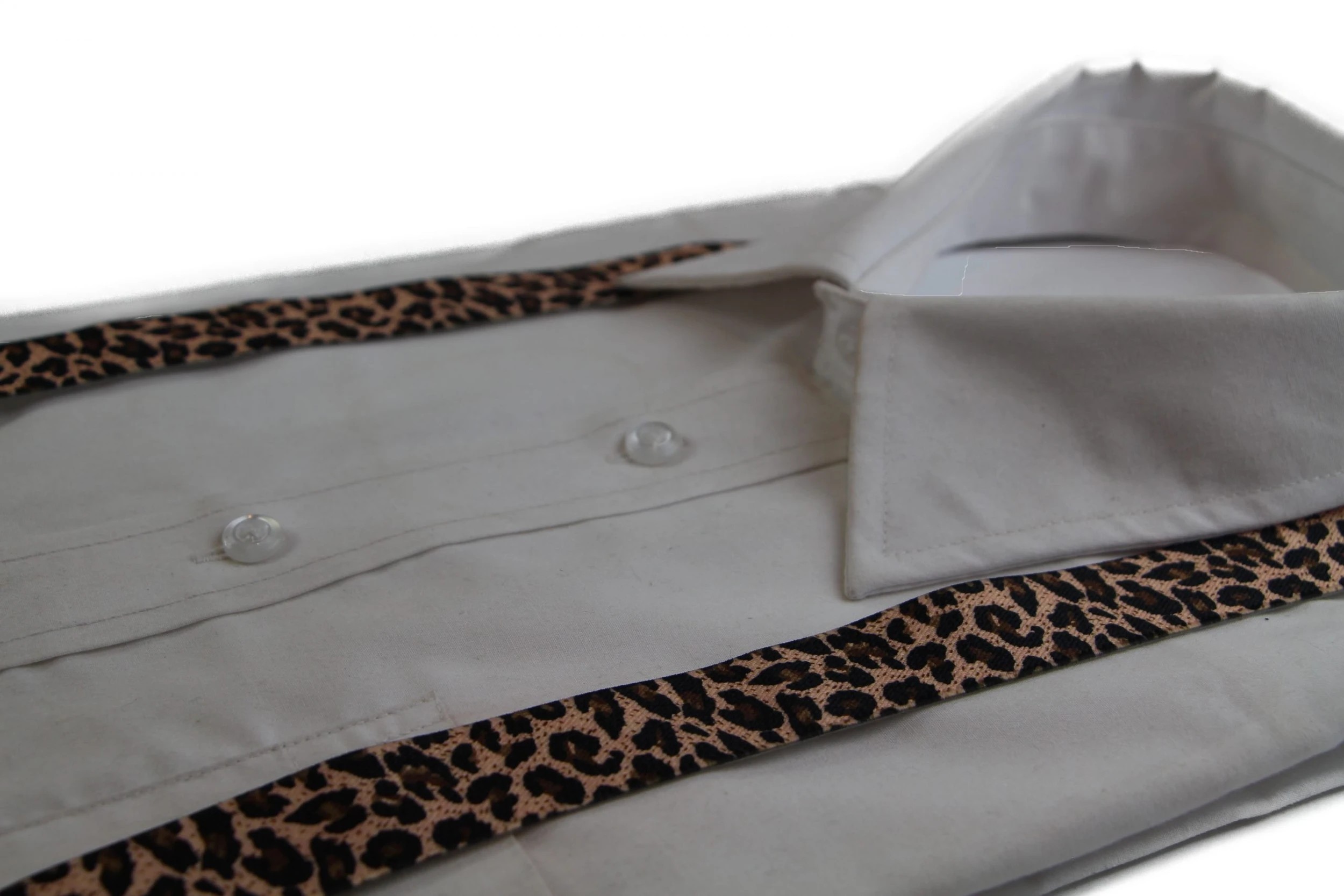 1 Zasel Boys Adjustable Natural Leopard Patterned Suspenders - Multi - Multi, 1 of 4