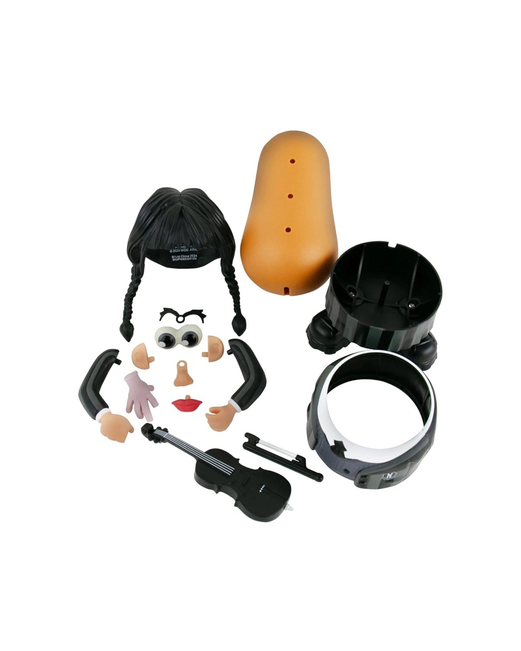 4 Poptators Wednesday Mr Potato Head Figure 11 Removable Parts - Multi, 4 of 4