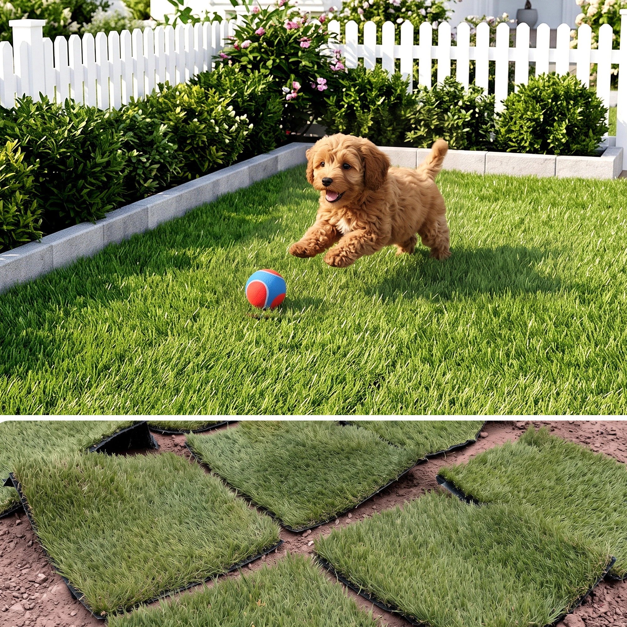 PRIME TURF Artificial Grass Turf Tiles Interlocking Fake Grass Mat for ...