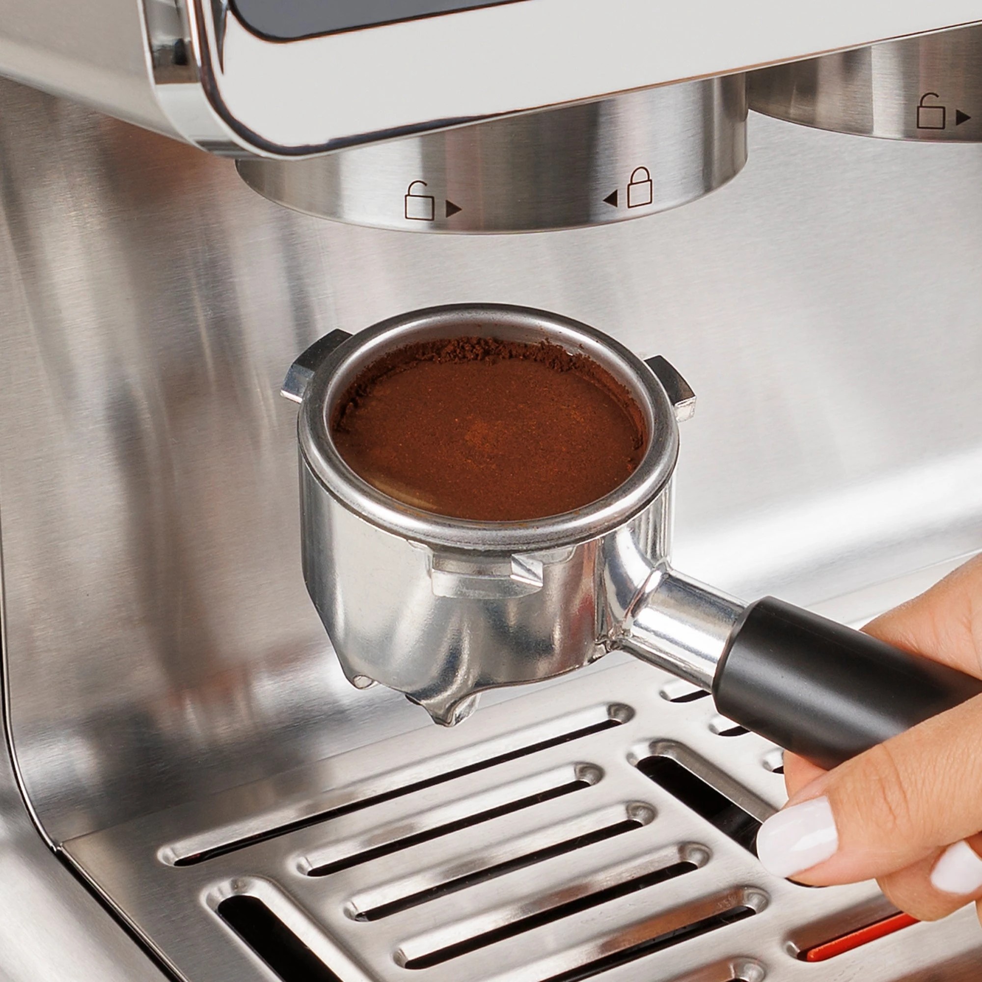 5 Kenmore 2.5L Semi-Automatic Espresso Machine Stainless Steel - Silver, 5 of 9