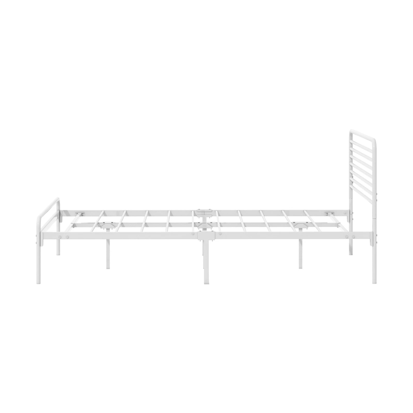 8 Oikiture Metal Bed Frame Double Size Bed Base Beds Platform
 - White, 8 of 9