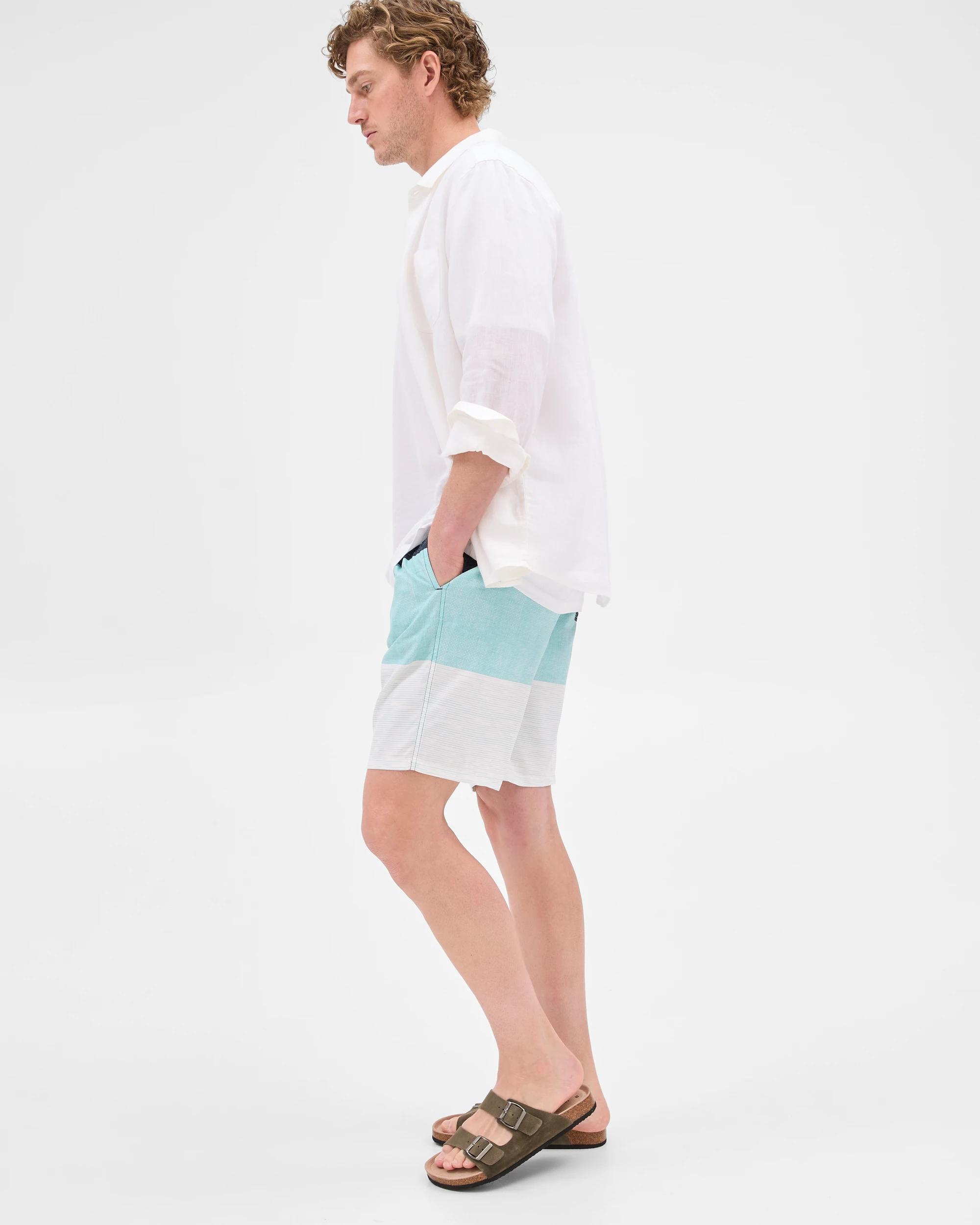 10 Target Blocked Swim Boardshorts AQUA, 10 of 10