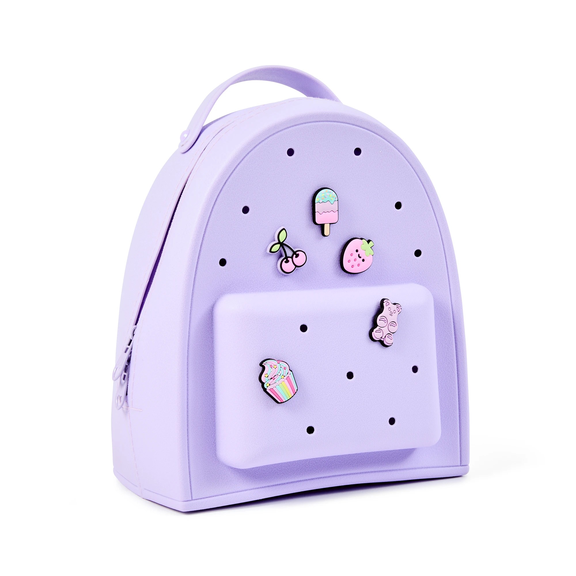 3 Mini Backpack with Charms - Purple, 3 of 10