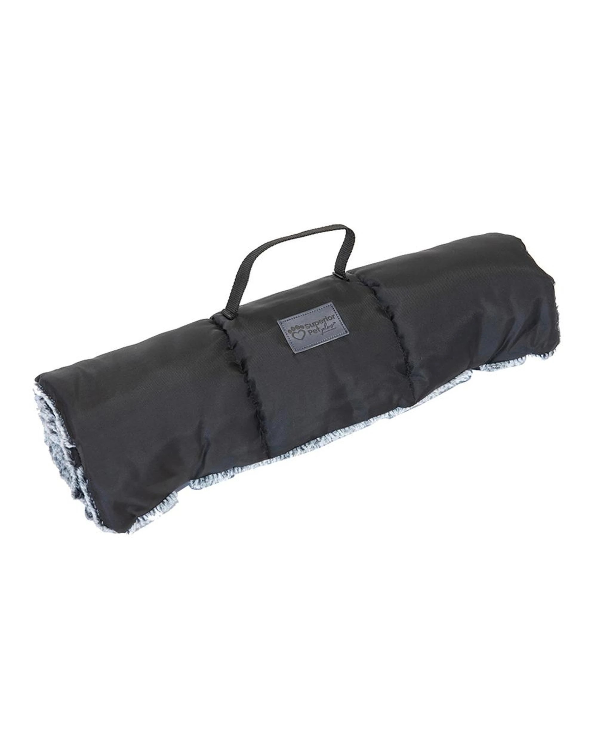 1 Superior Pet Goods Rollup Pet Dog Travel Mat Artic Faux Fur Medium, 1 of 9