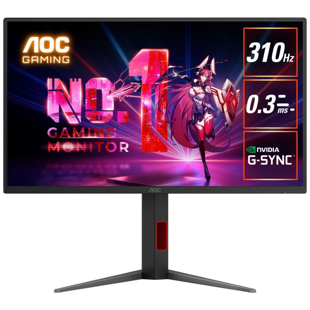 1 AOC 24.5" FHD 310Hz IPS Gaming Monitor 25G4S, 1 of 8