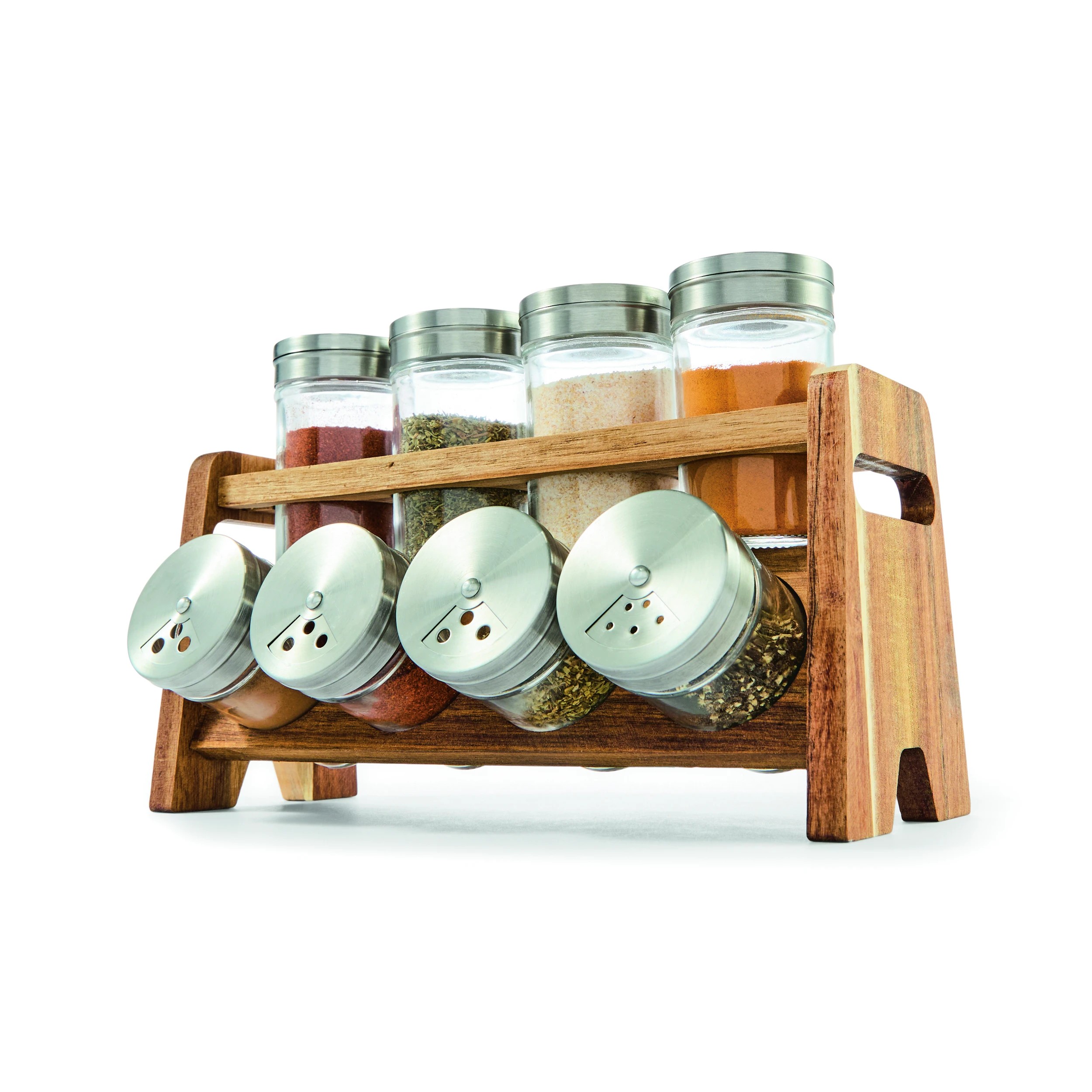 1 8 Piece Acacia Spice Rack, 1 of 9