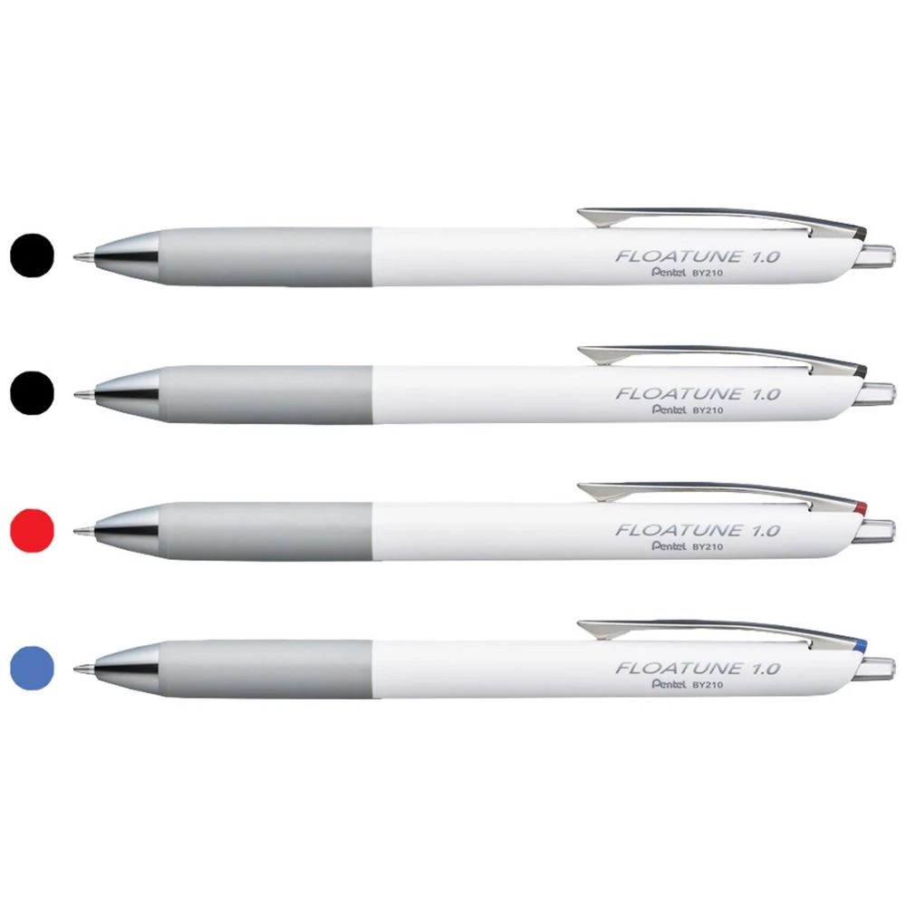 2 Pentel Floatune 1mm Retractable Rollerball Pen Assorted 4PK, 2 of 5
