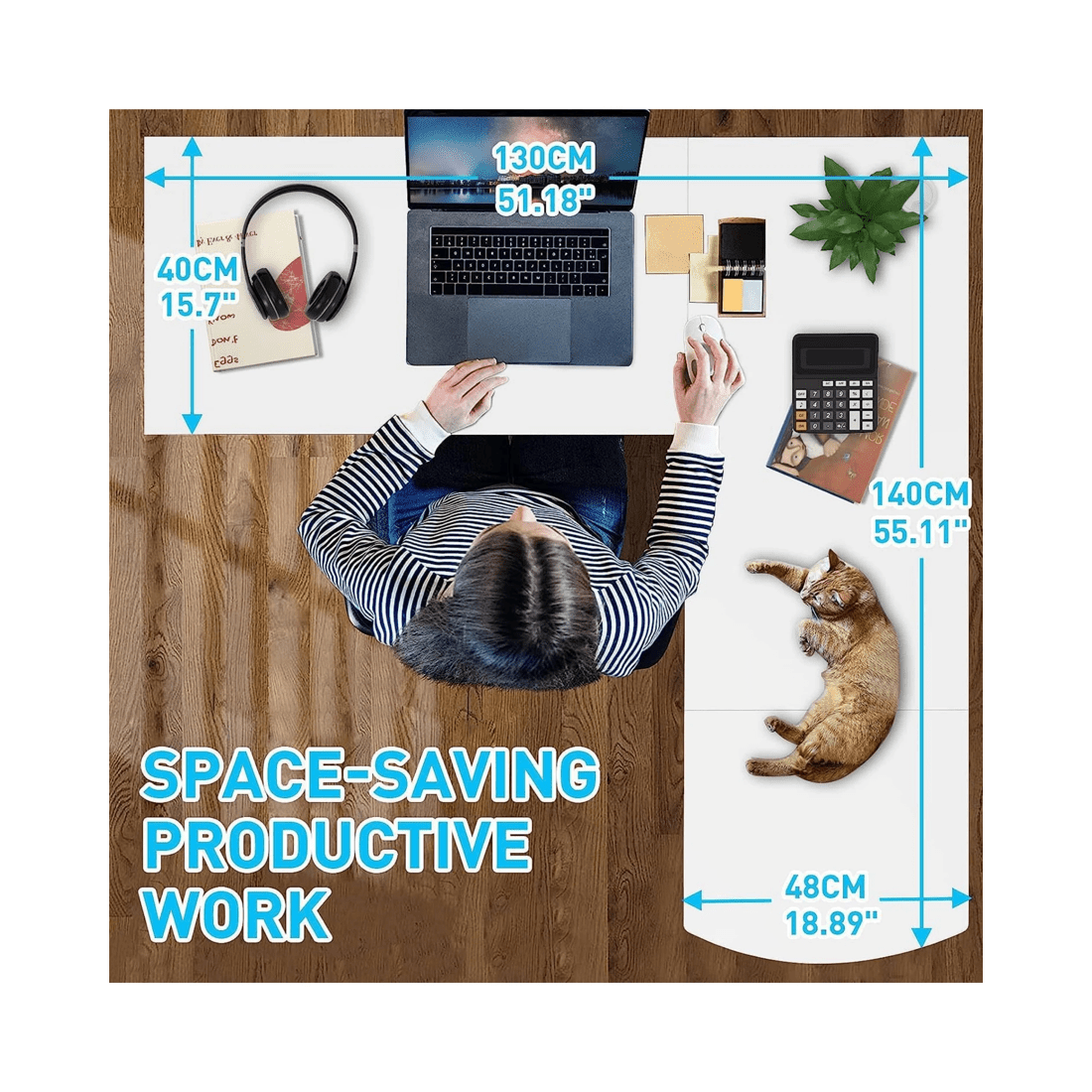 6 Advwin Computer Desk L Shaped Office Desk Corner Study Table, 6 of 8