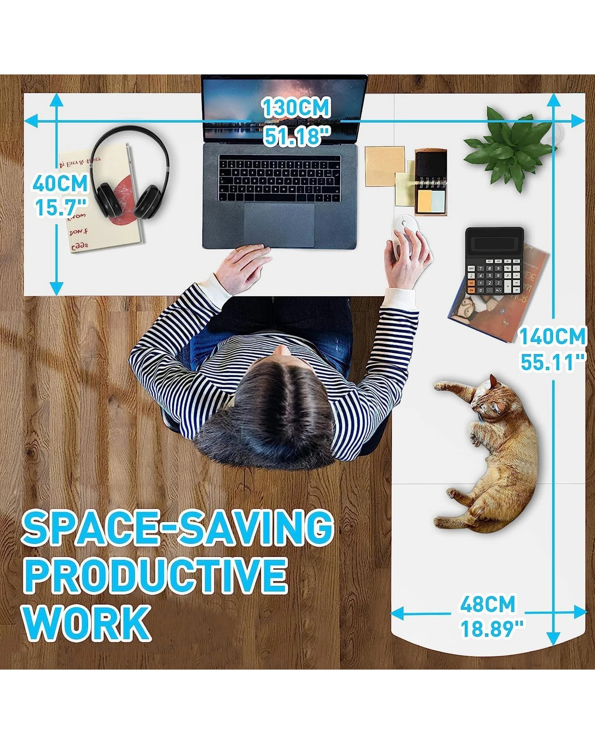 6 Advwin Computer Desk L Shaped Office Desk Corner Study Table, 6 of 8